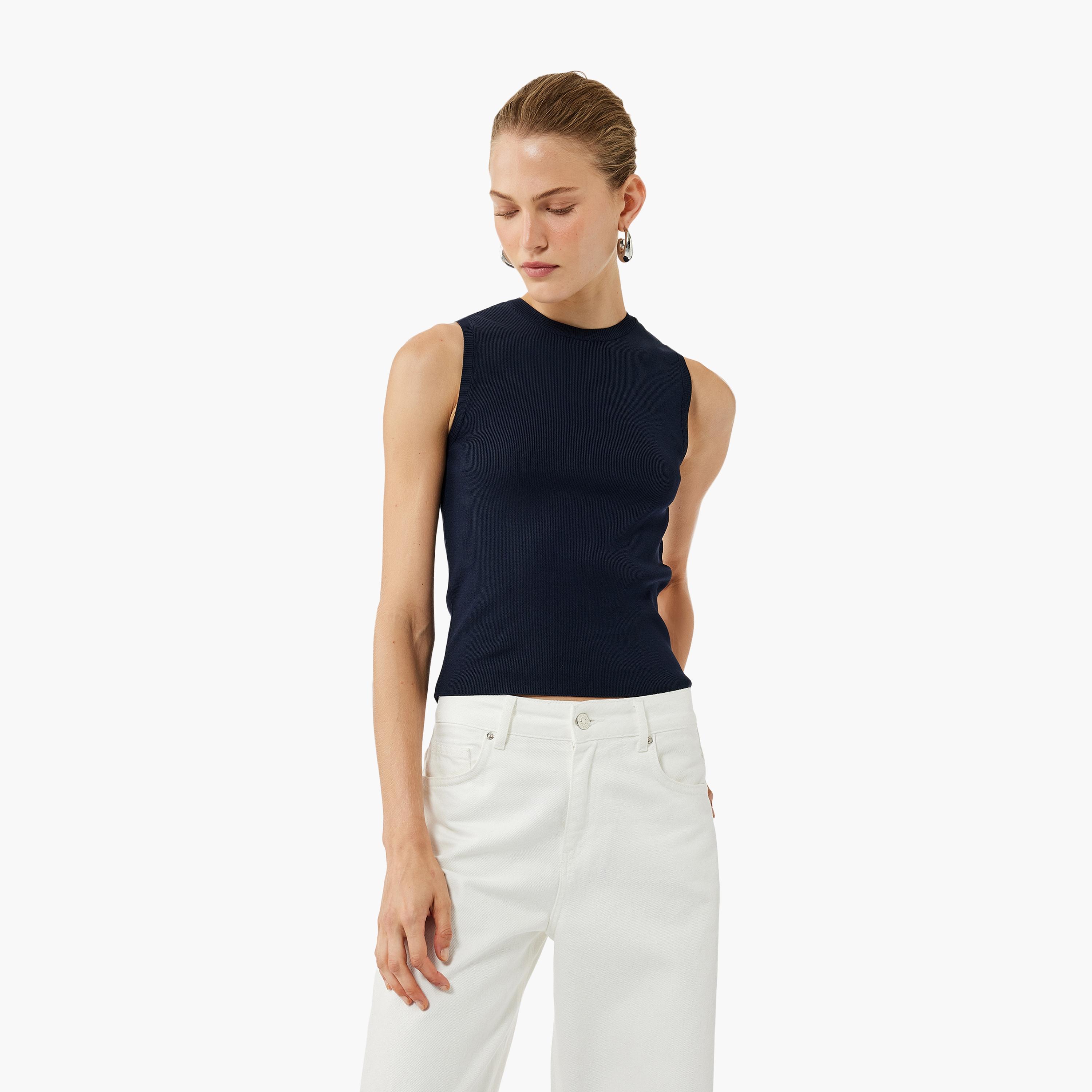 KOTON Blue Women's Tank Top-women-clothing-shirtsandblouses-blouses-image-1