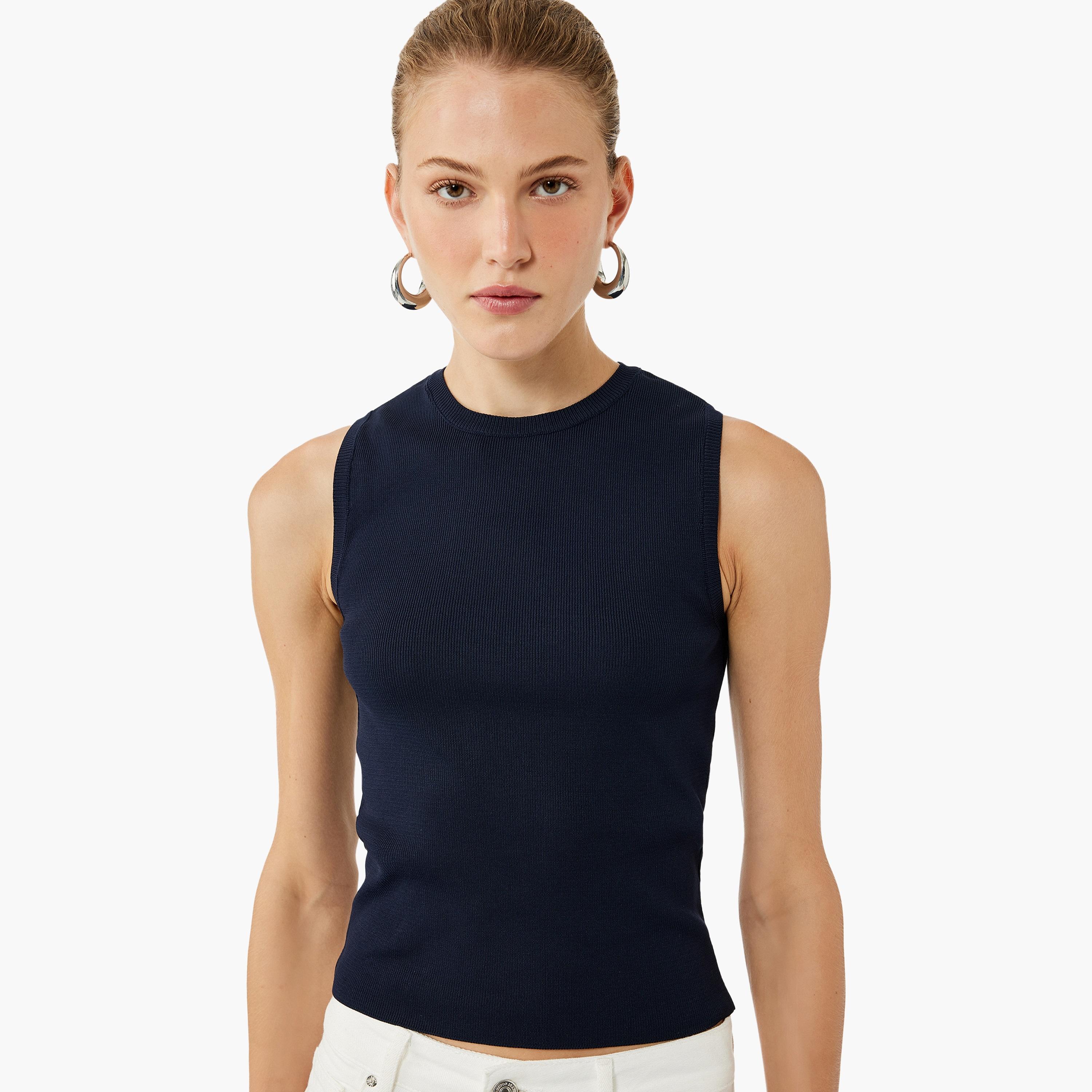 KOTON Blue Women's Tank Top-women-clothing-shirtsandblouses-blouses-image-2