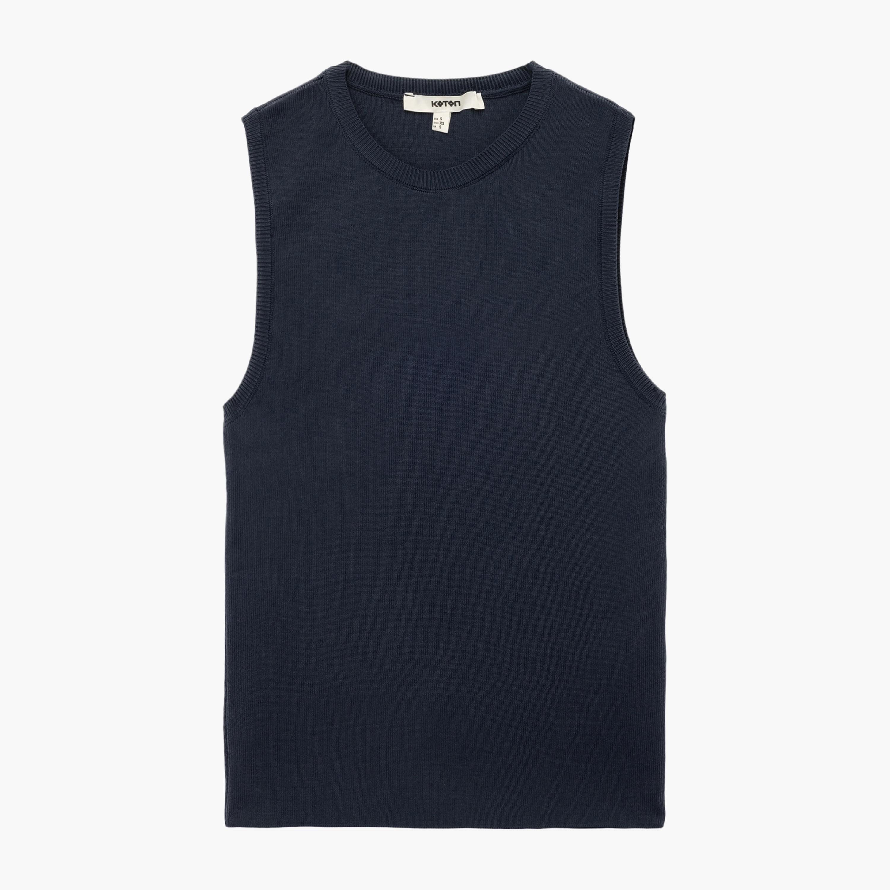 KOTON Blue Women's Tank Top-women-clothing-shirtsandblouses-blouses-image-3