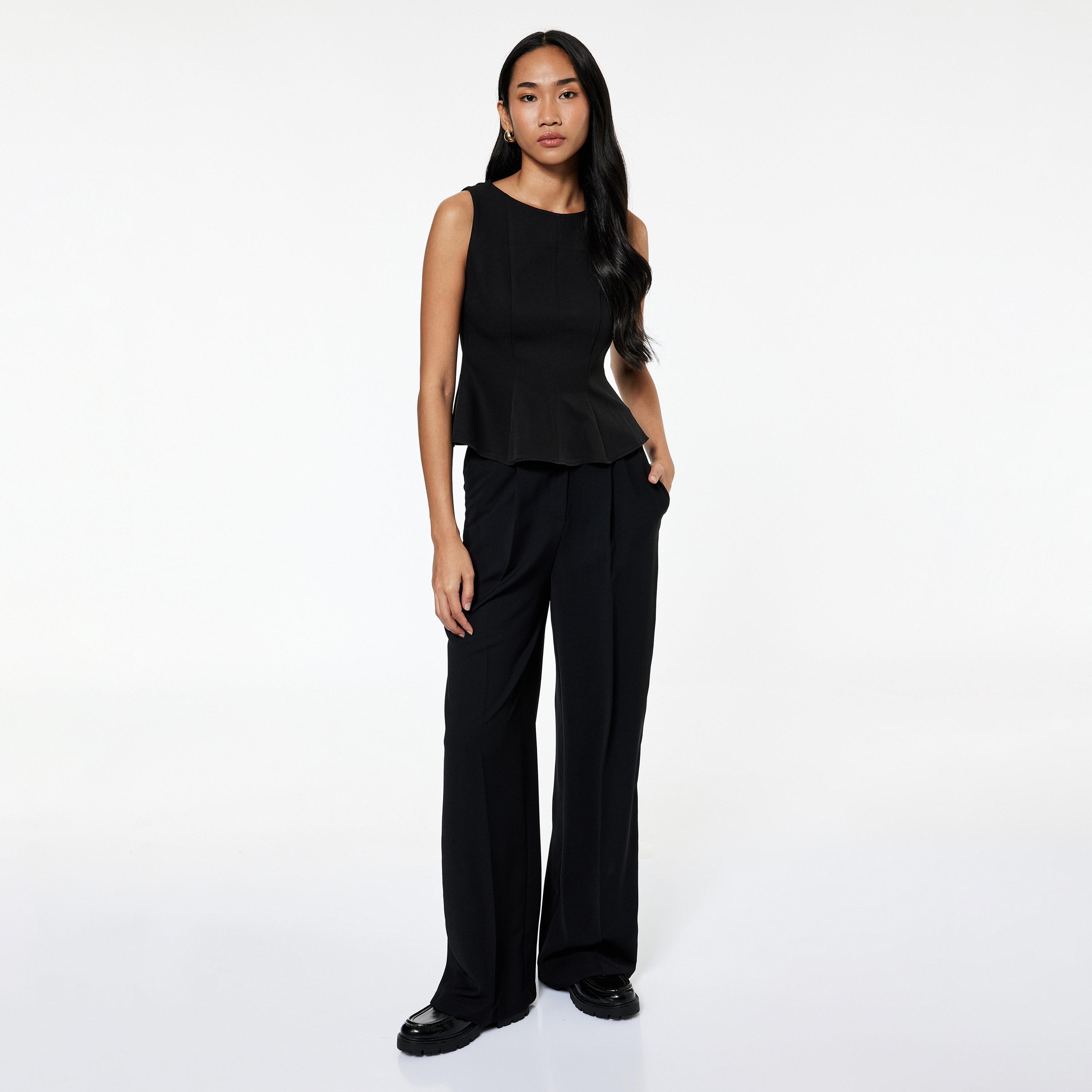 KOTON Black Women's Top-women-clothing-shirtsandblouses-blouses-image-2