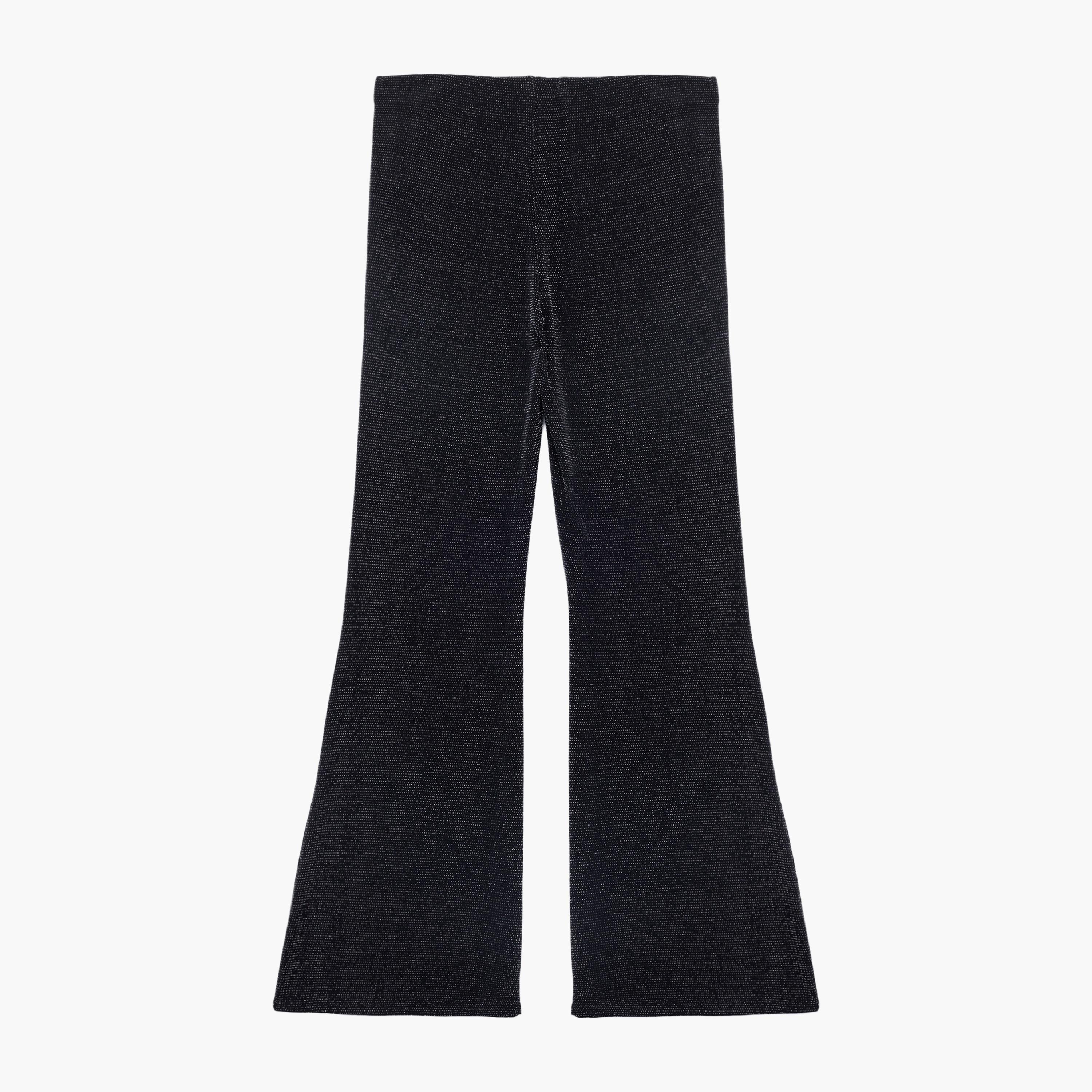 بنطلون نسائي أسود لامع من كوتون-women-clothing-bottoms-trousers-image-4