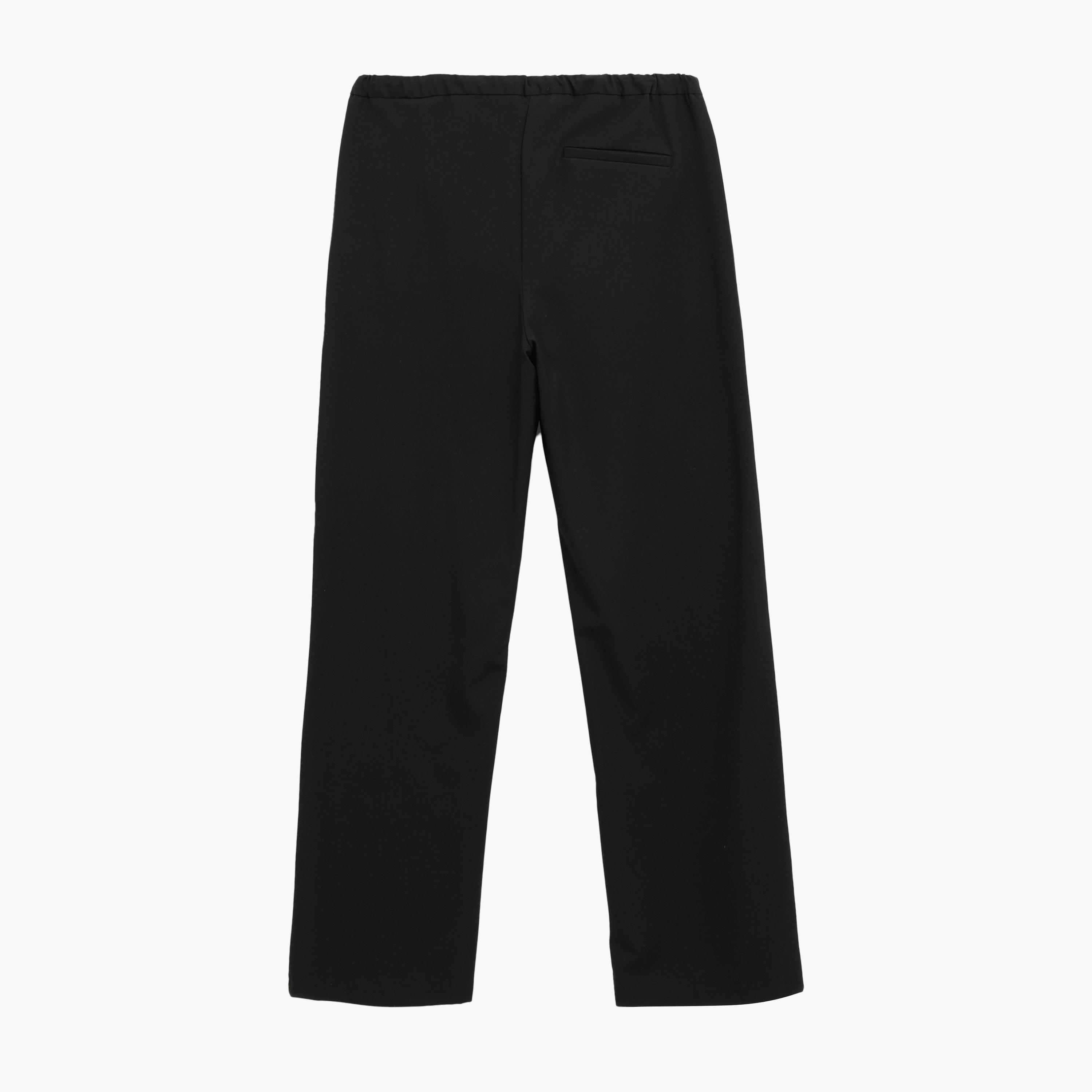 KOTON Black Drawstring Waist Women's Trousers-women-clothing-bottoms-trousers-image-4