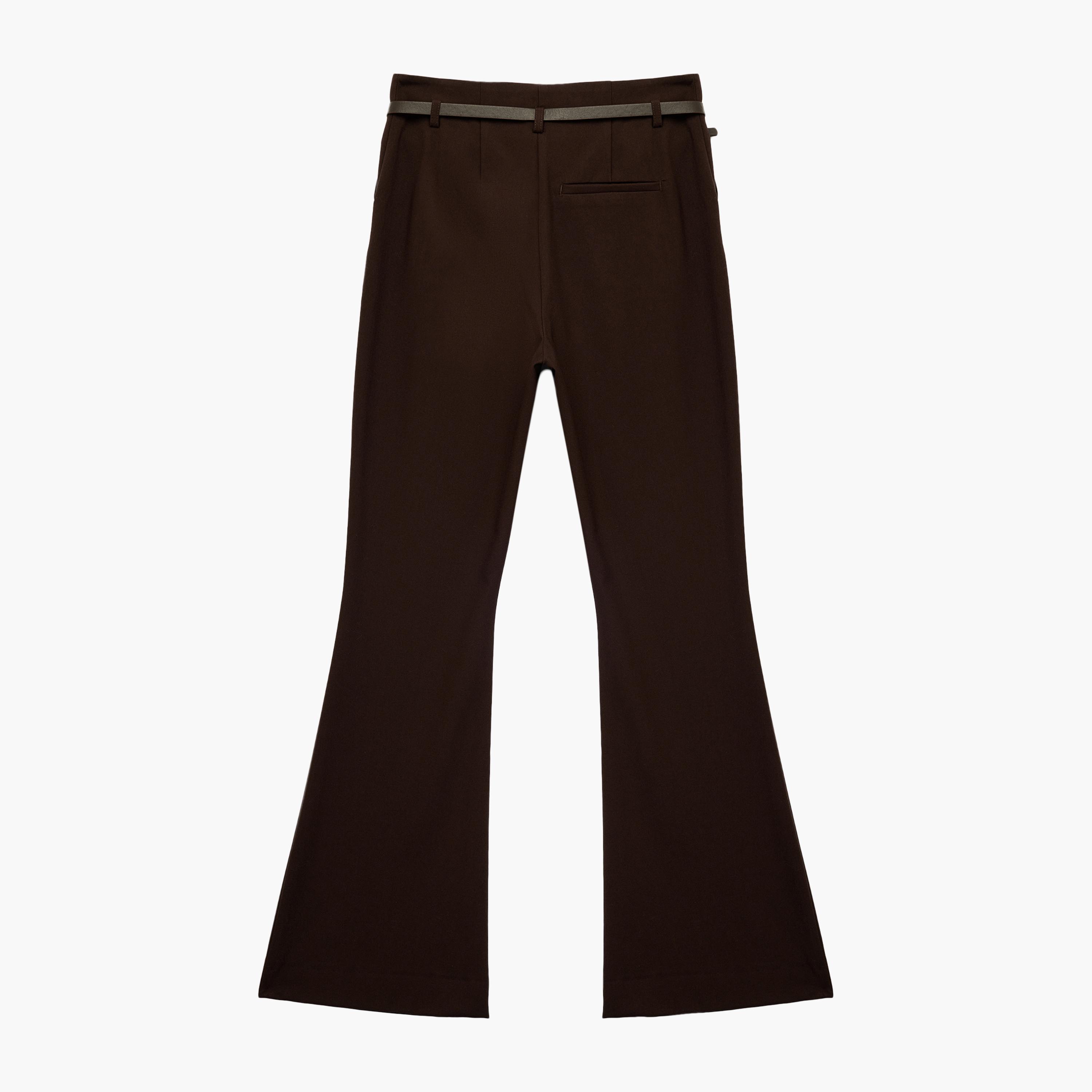 KOTON Brown Hook and Bar Women's Trousers-women-clothing-bottoms-trousers-image-4