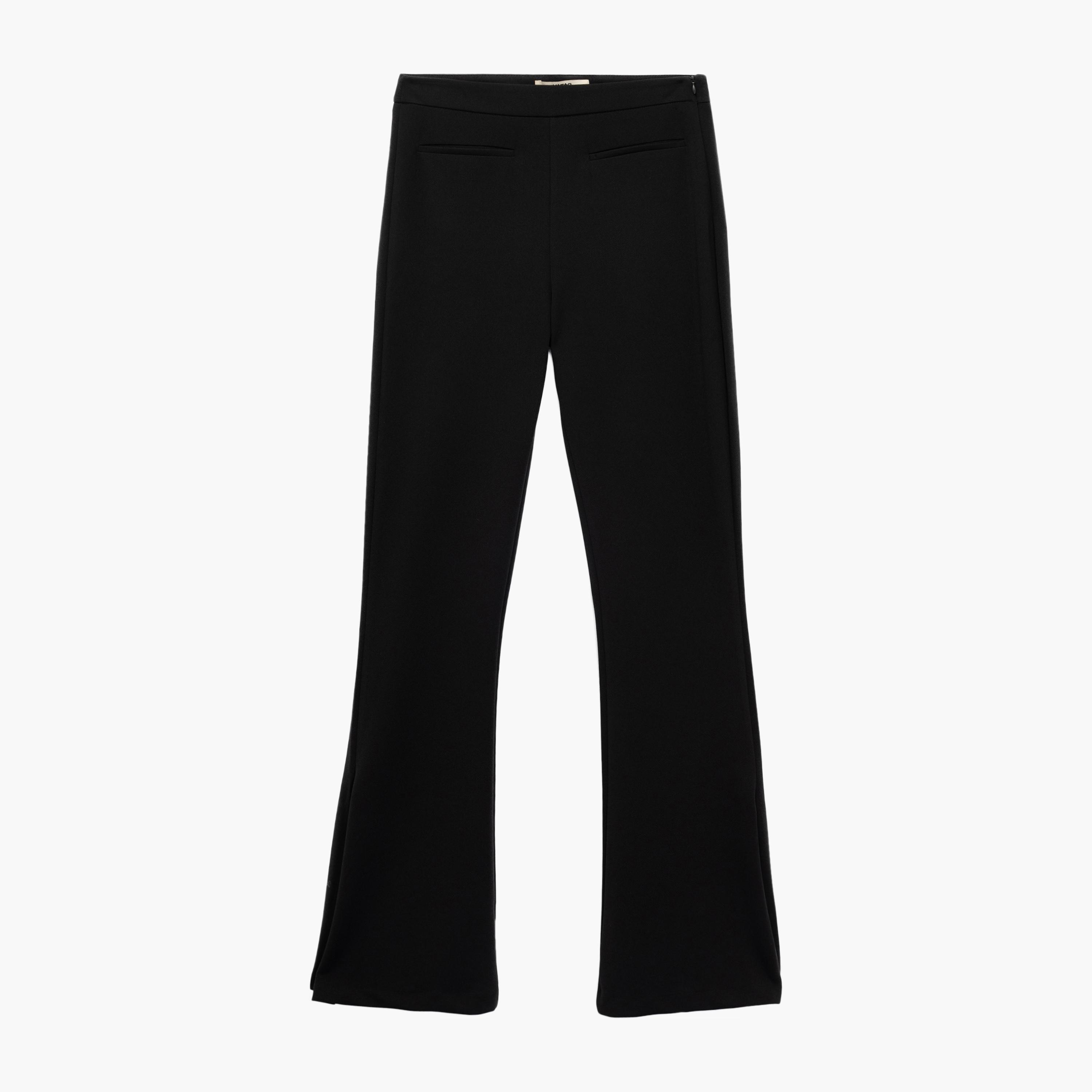 KOTON Black Concealed Zip Women's Trousers-women-clothing-bottoms-trousers-image-3