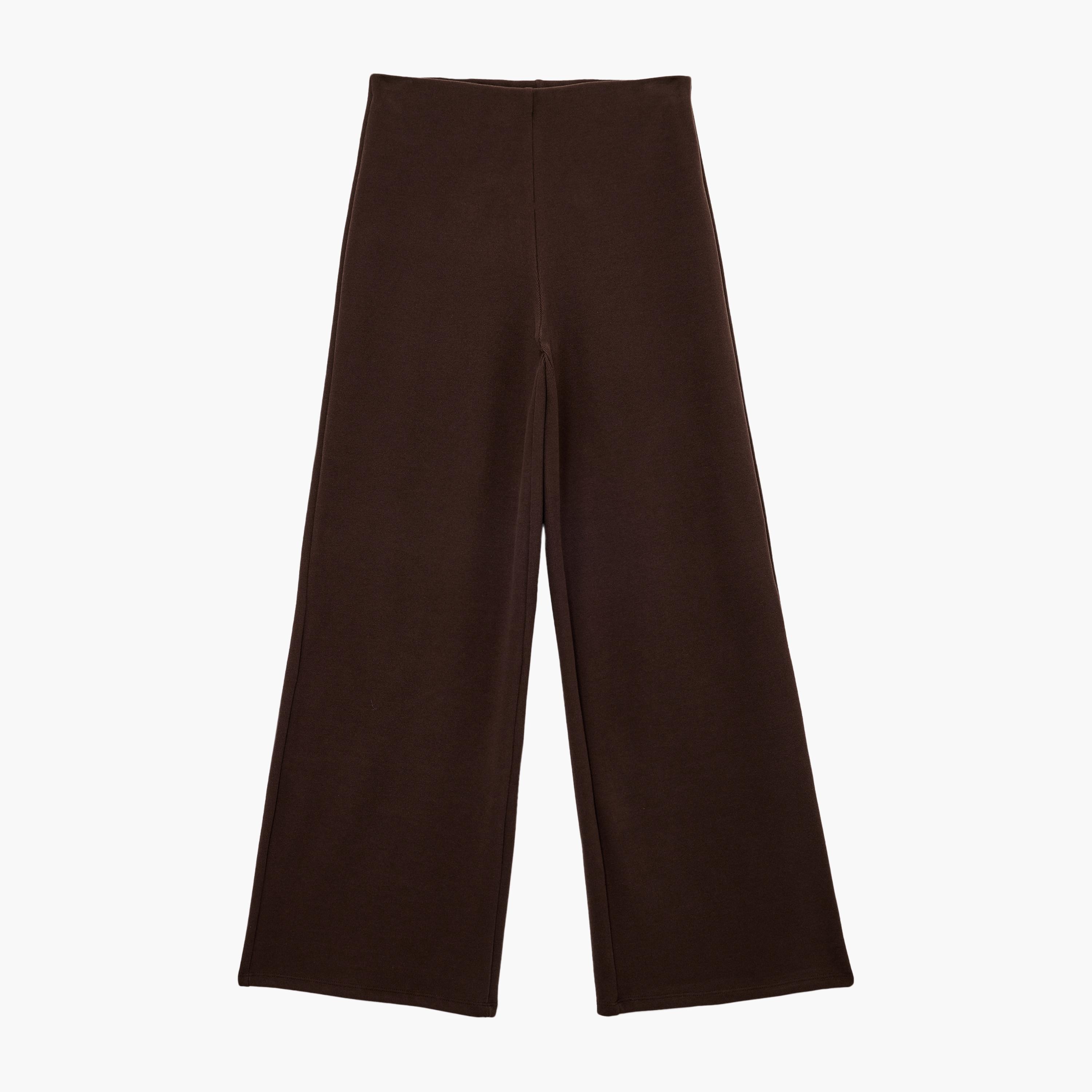 KOTON Brown Women's Trousers-women-clothing-bottoms-trousers-image-4