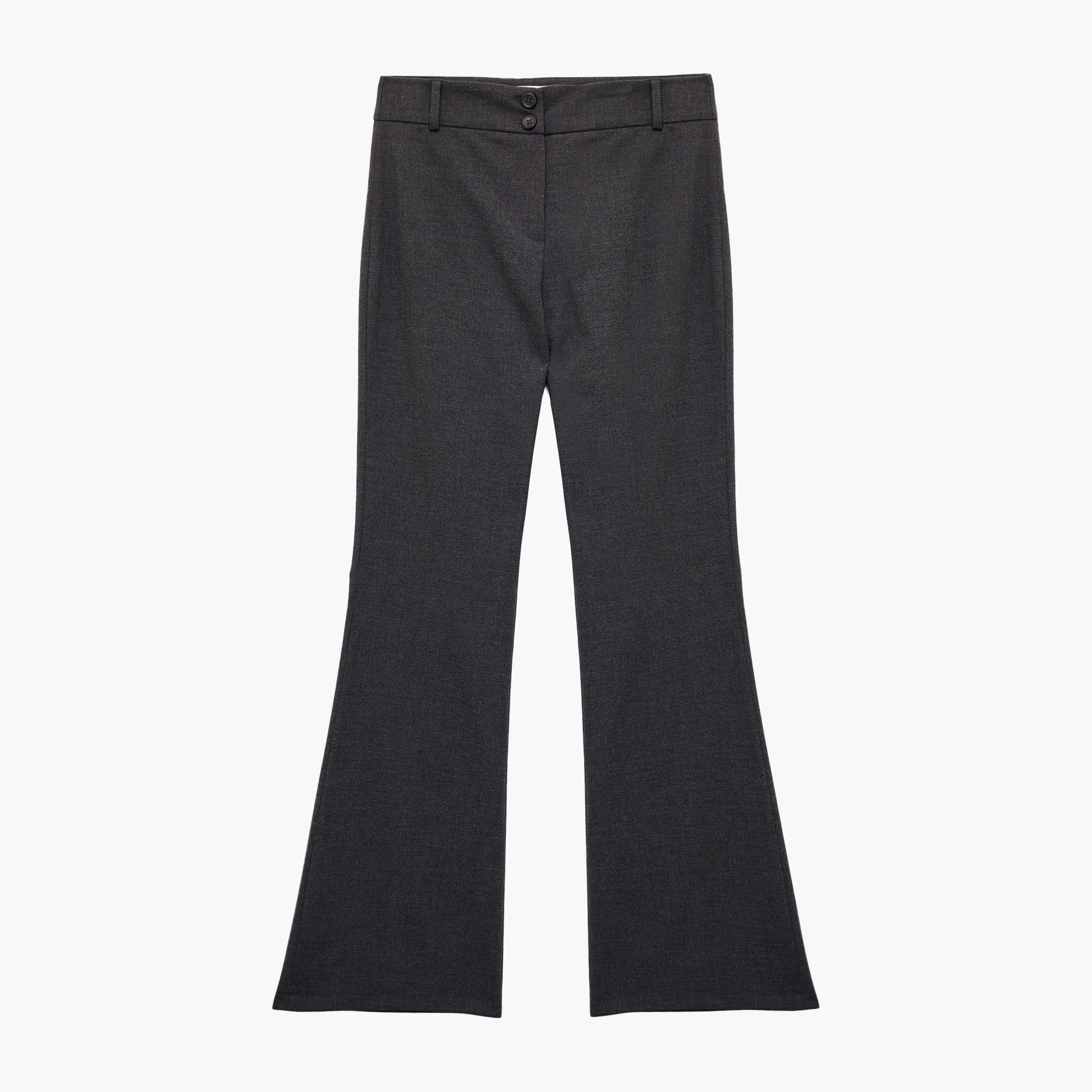 KOTON Grey Women's Trousers-women-clothing-bottoms-trousers-image-3