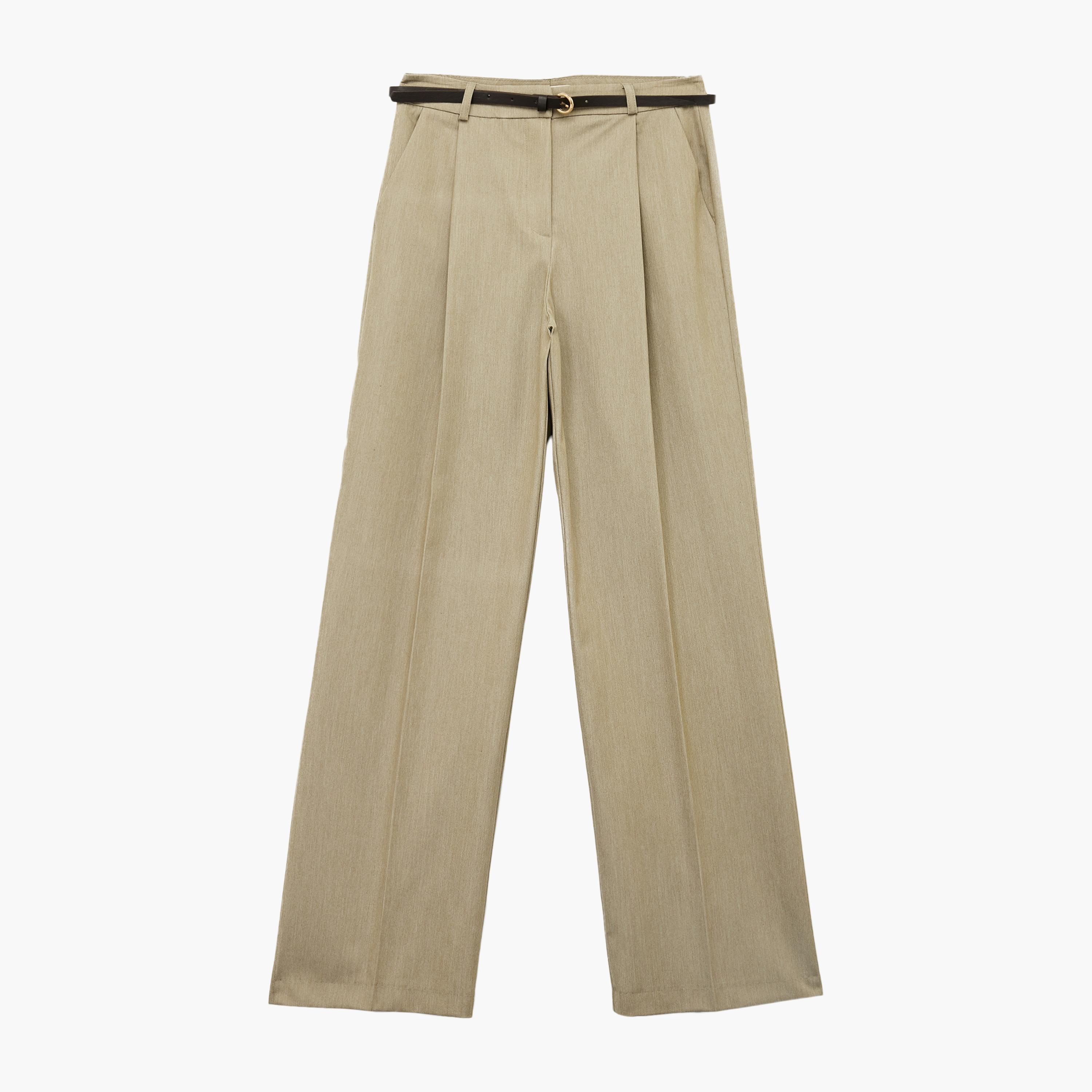 KOTON Green Hook and Bar Women's Trousers-women-clothing-bottoms-trousers-image-3
