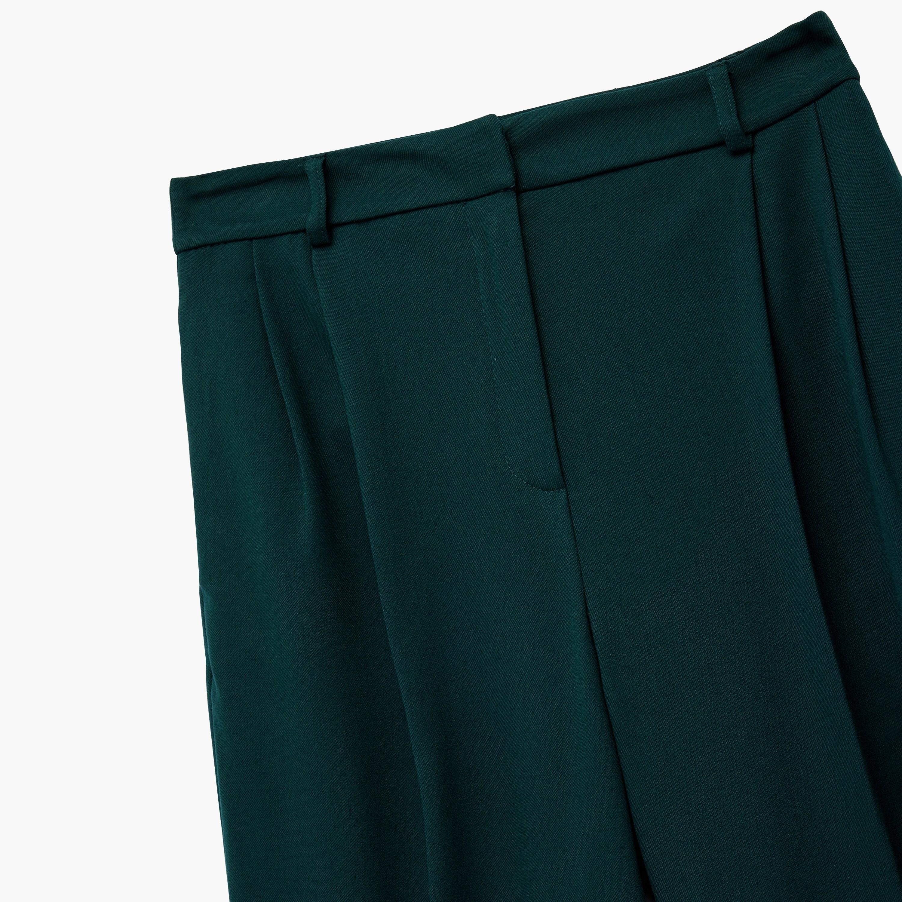 KOTON Green Zip Fly Straight Women's Trousers-women-clothing-bottoms-trousers-image-8