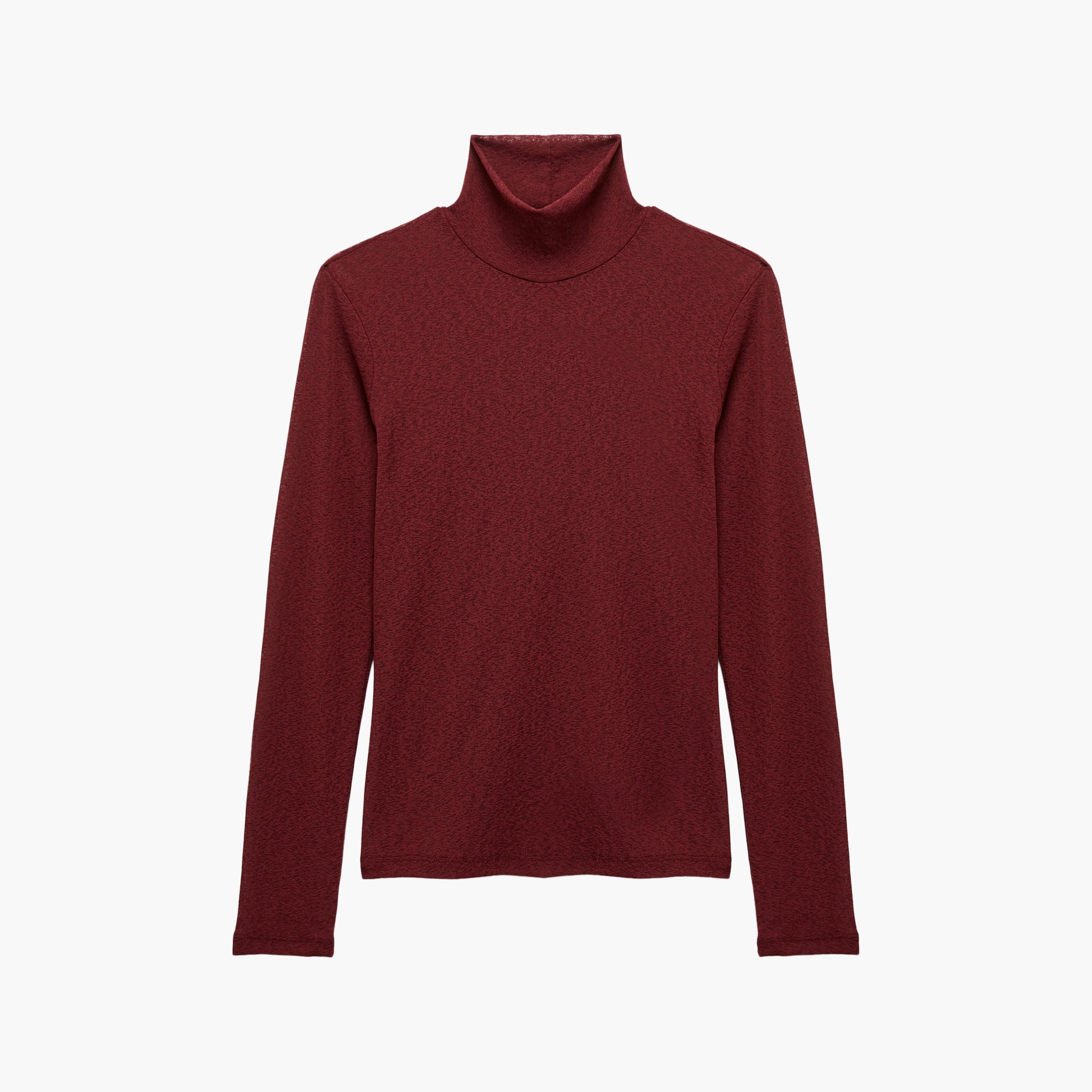 KOTON Red Turtle Neck Women's Top-women-clothing-shirtsandblouses-blouses-image-4