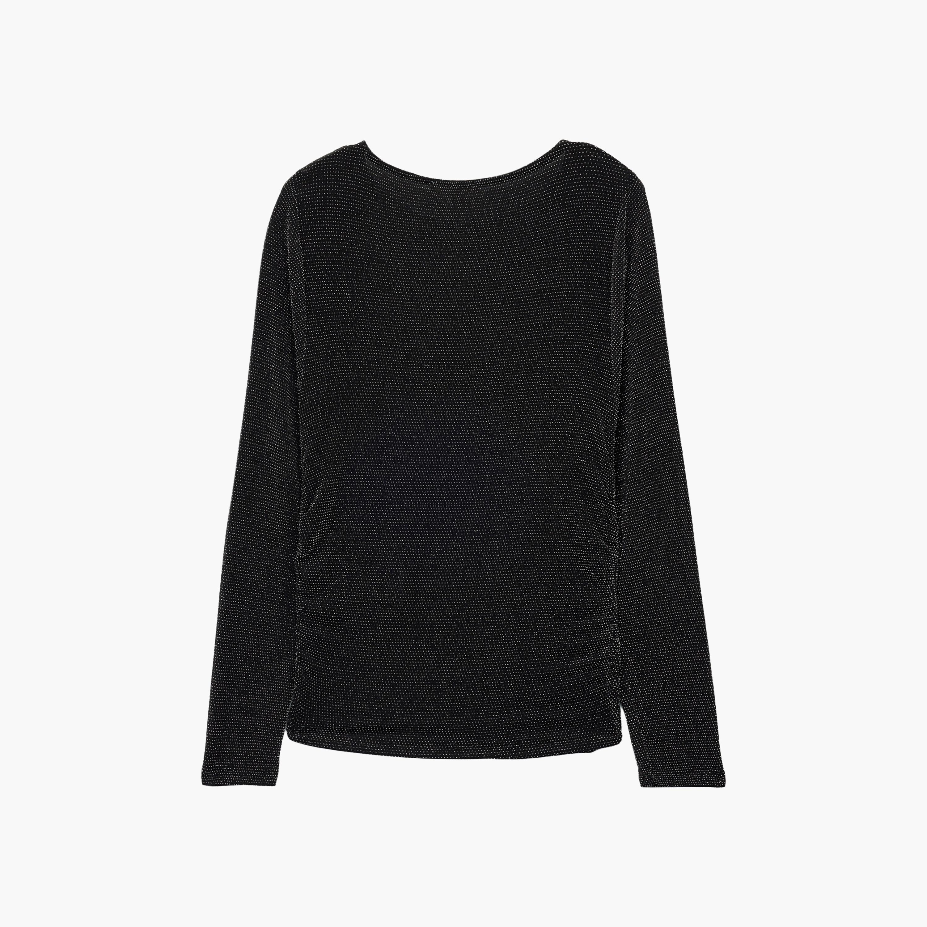 KOTON Black Glitter Women's Top-women-clothing-shirtsandblouses-blouses-image-5