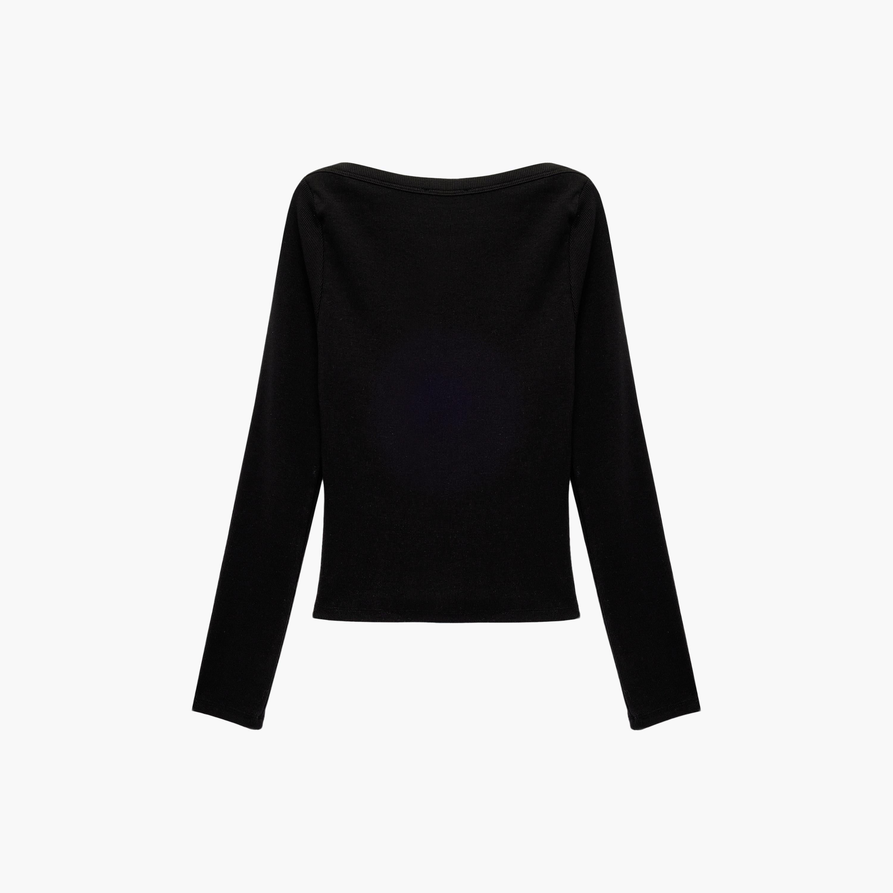 KOTON Black Women's T-Shirt-women-clothing-tshirts-image-4