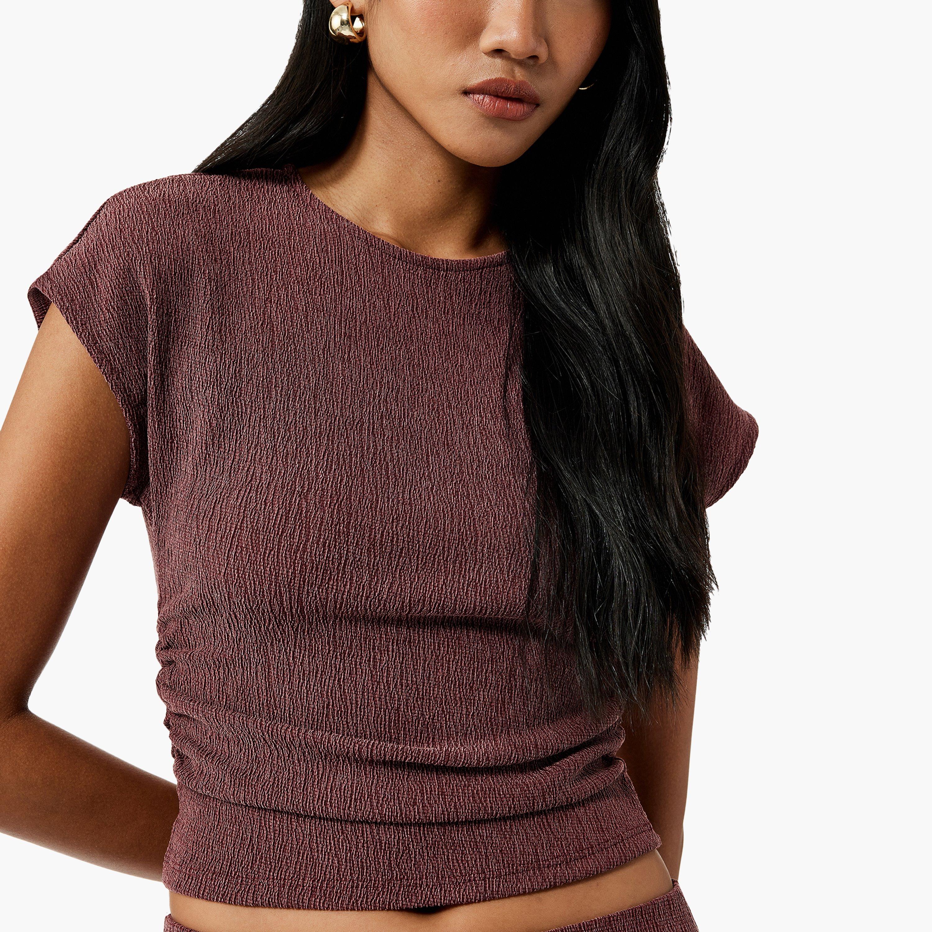 KOTON Crinkled Women's Top-women-clothing-shirtsandblouses-blouses-image-3