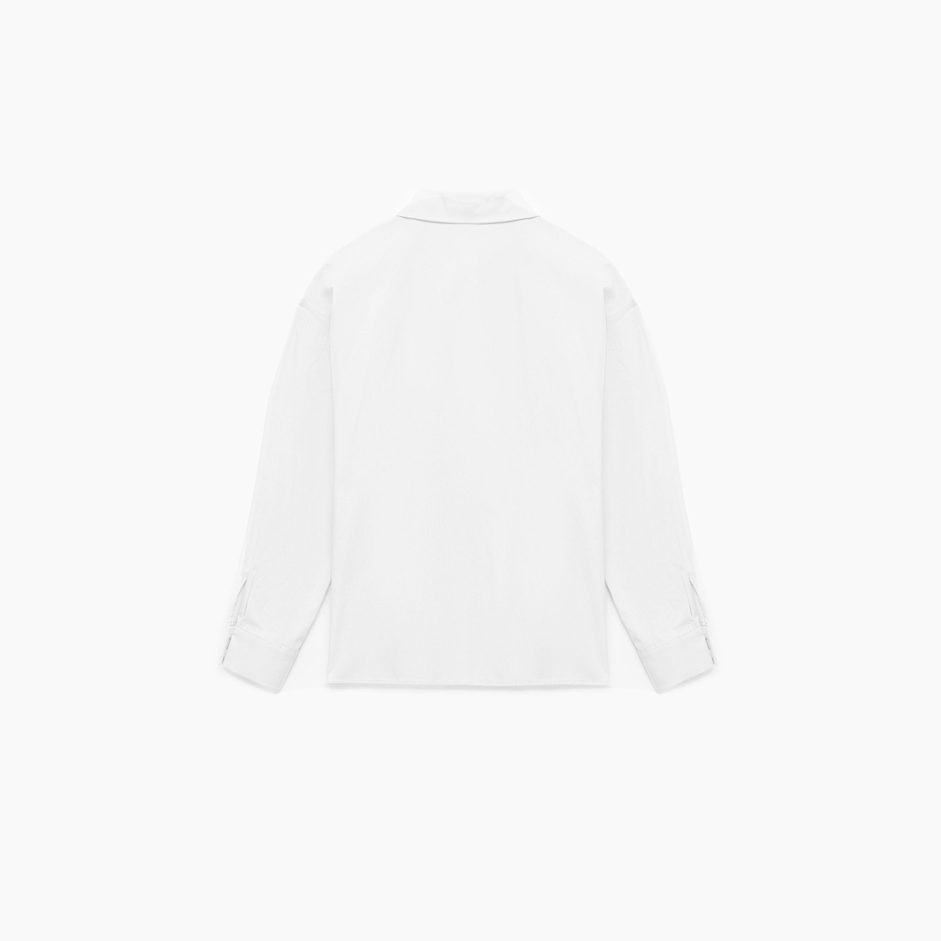 KOTON White Cotton Spread Collar Dropped Sleeves Women's Shirt-women-clothing-shirtsandblouses-shirts-image-4