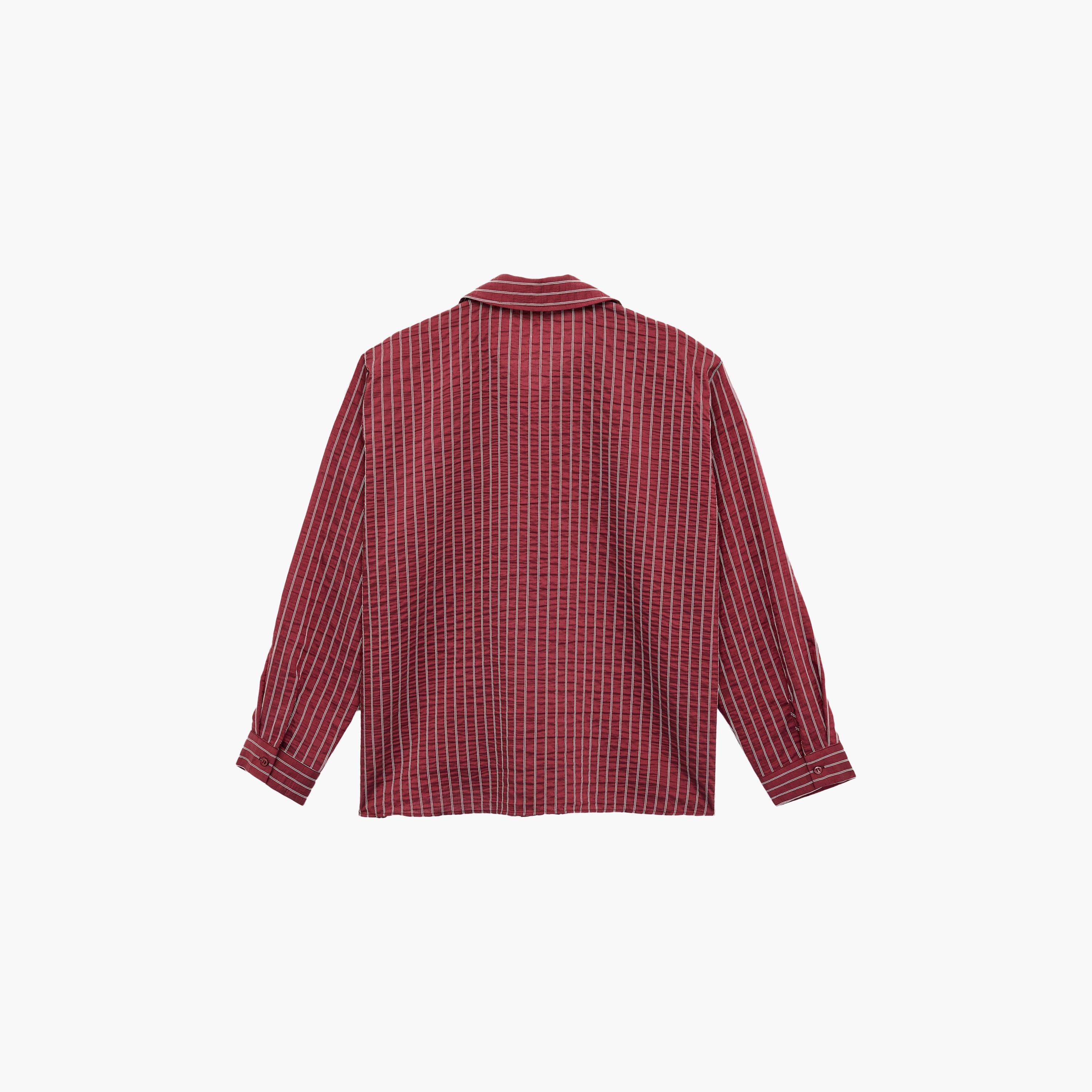 KOTON Red Striped Collared Women's Shirt-women-clothing-shirtsandblouses-shirts-image-4