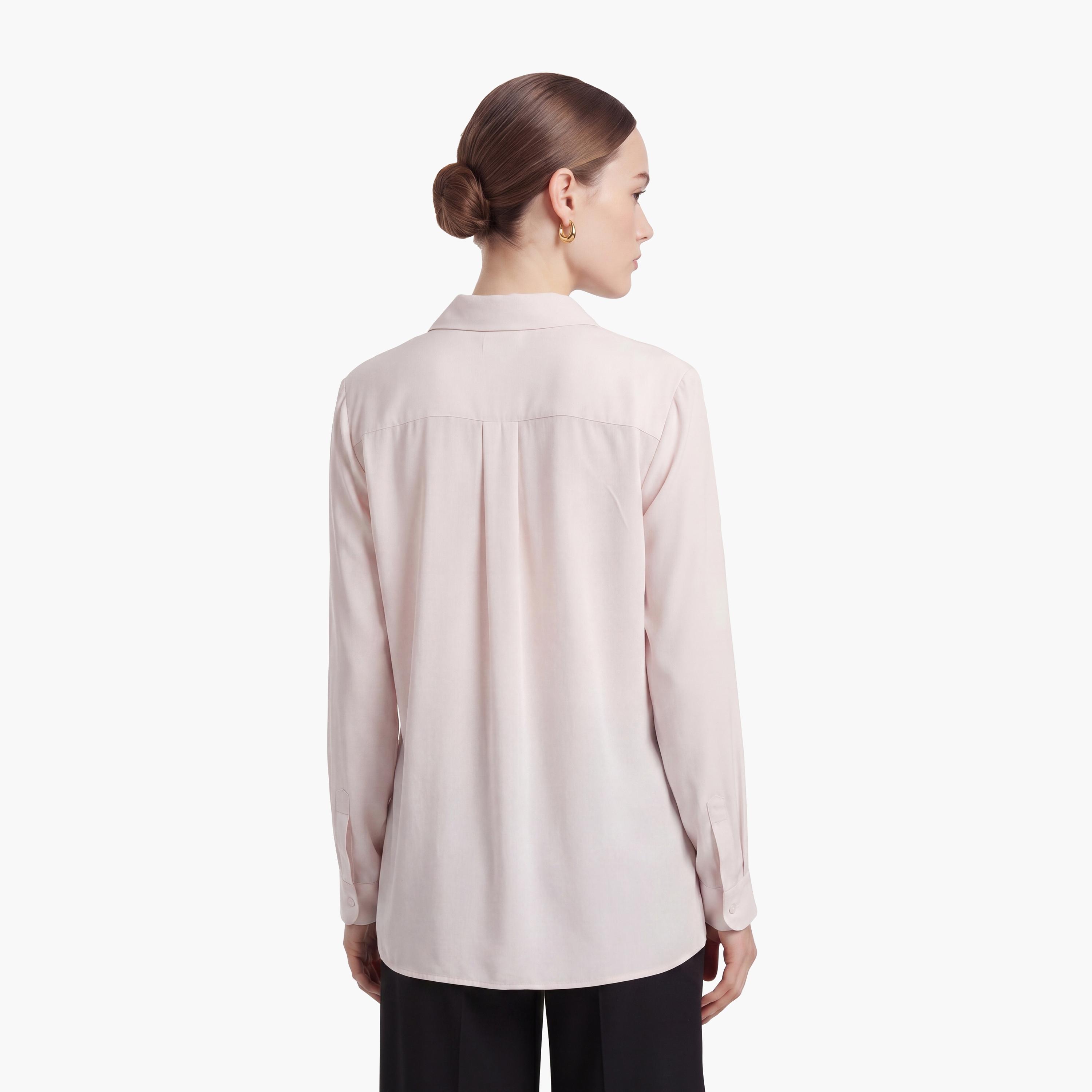 قميص نسائي بلون وردي وياقة مفرودة من كوتون-women-clothing-shirtsandblouses-shirts-image-4