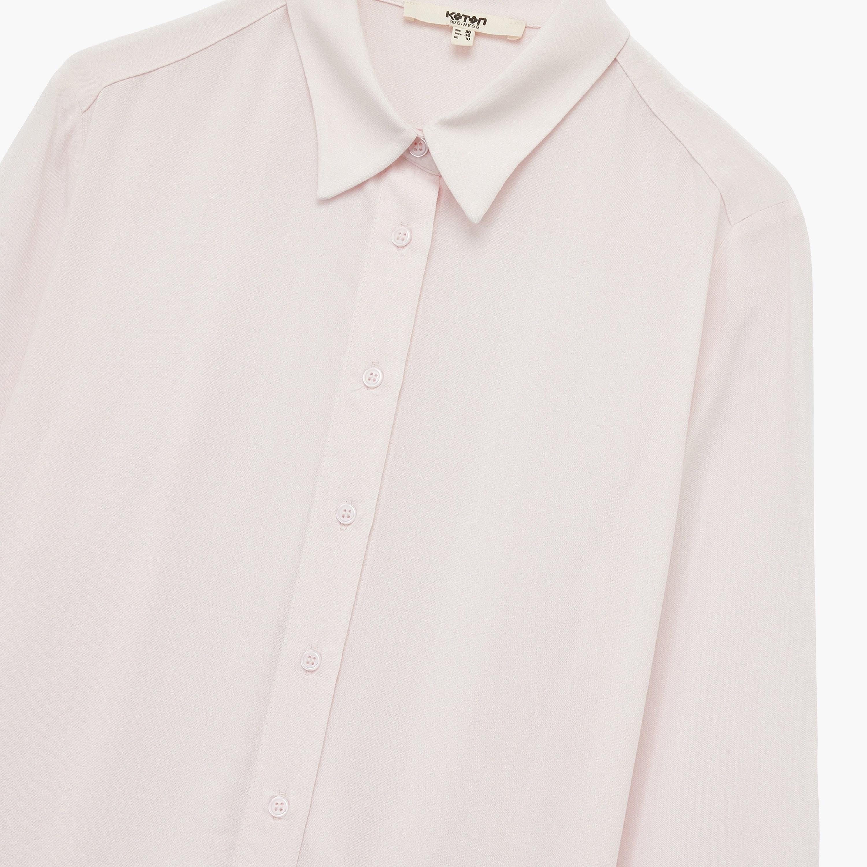 قميص نسائي بلون وردي وياقة مفرودة من كوتون-women-clothing-shirtsandblouses-shirts-image-8
