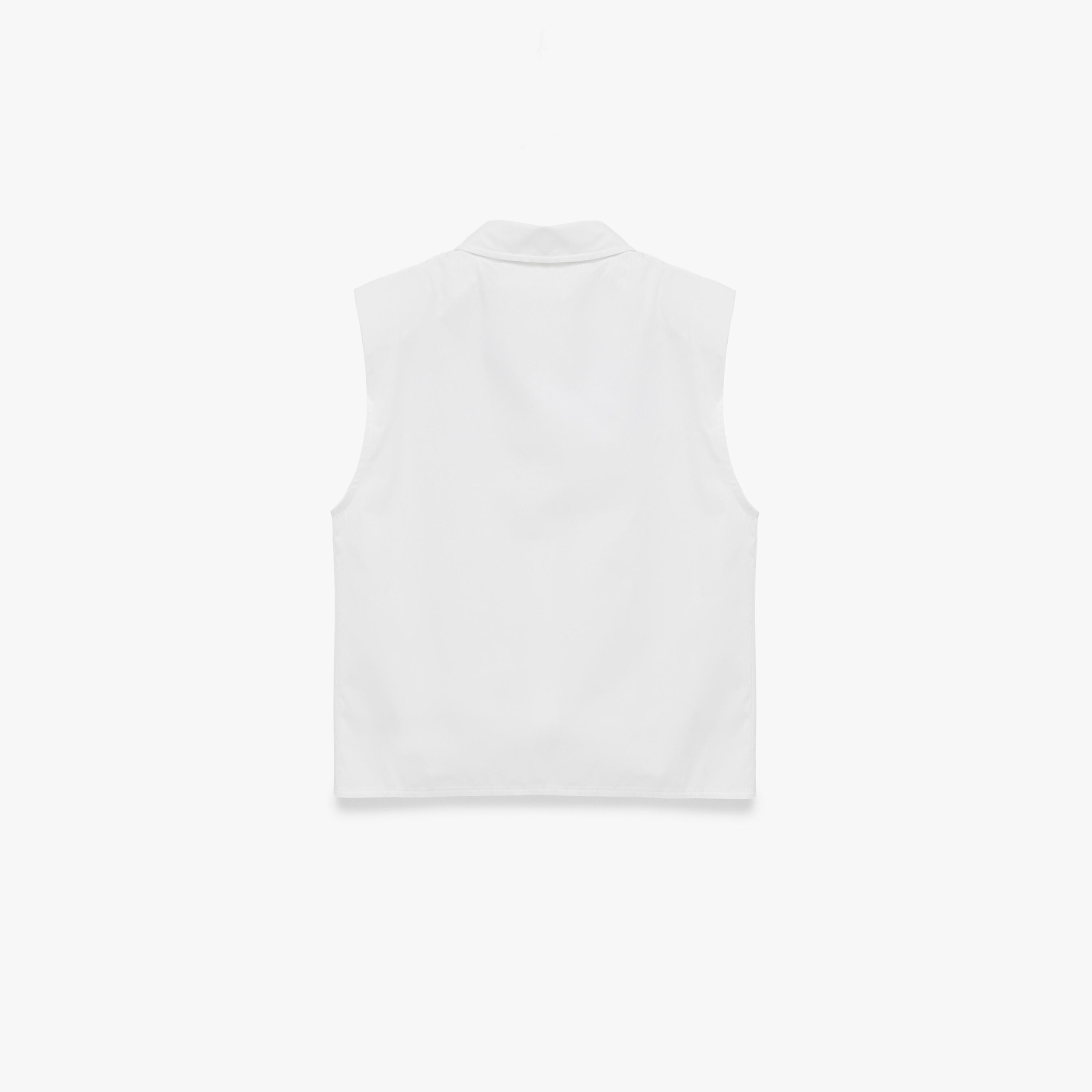 KOTON White Crystal Detailed Cotton Spread Collar Women's Top-women-clothing-shirtsandblouses-blouses-image-5