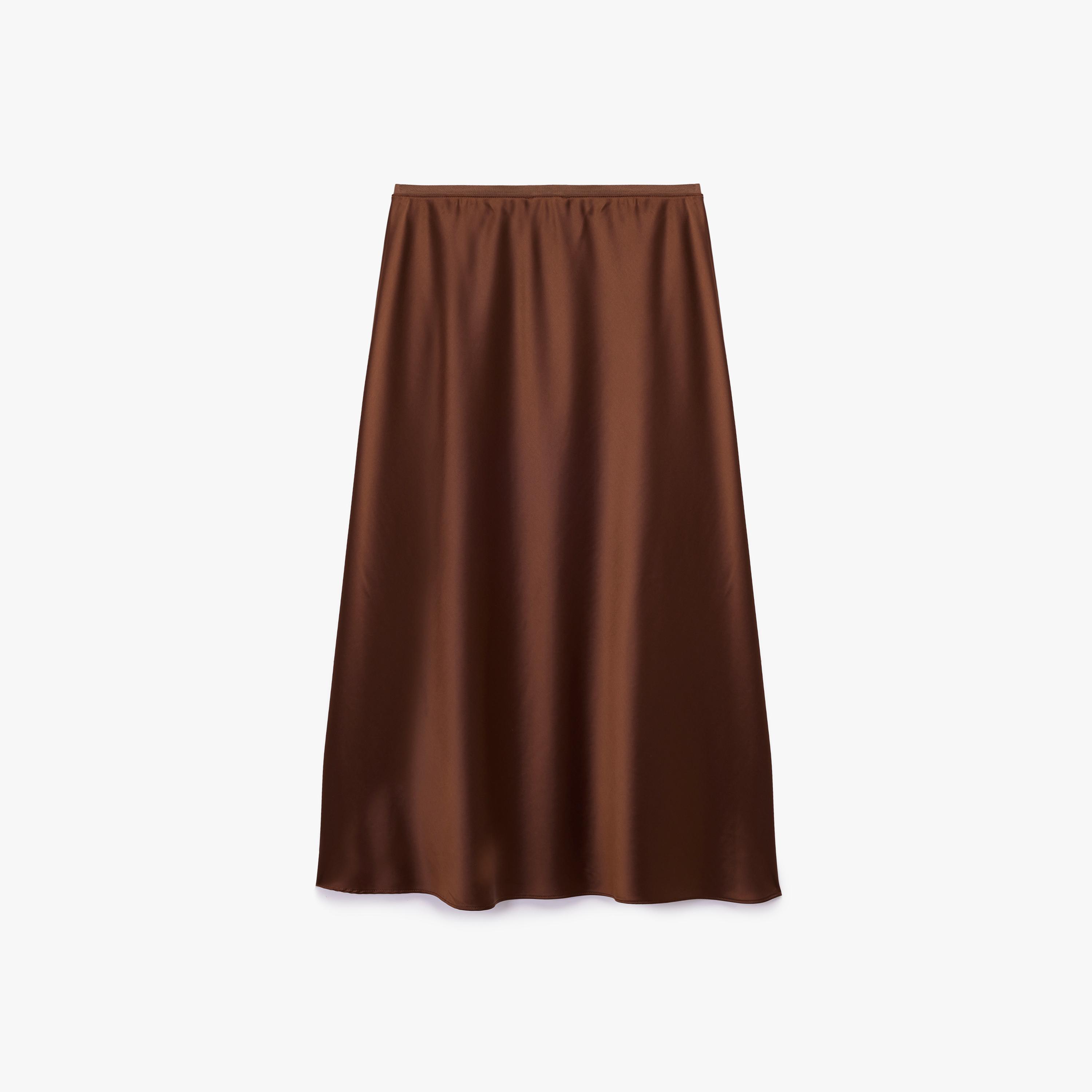 KOTON Satin Skater Women's Skirt-women-clothing-bottoms-skirts-image-5