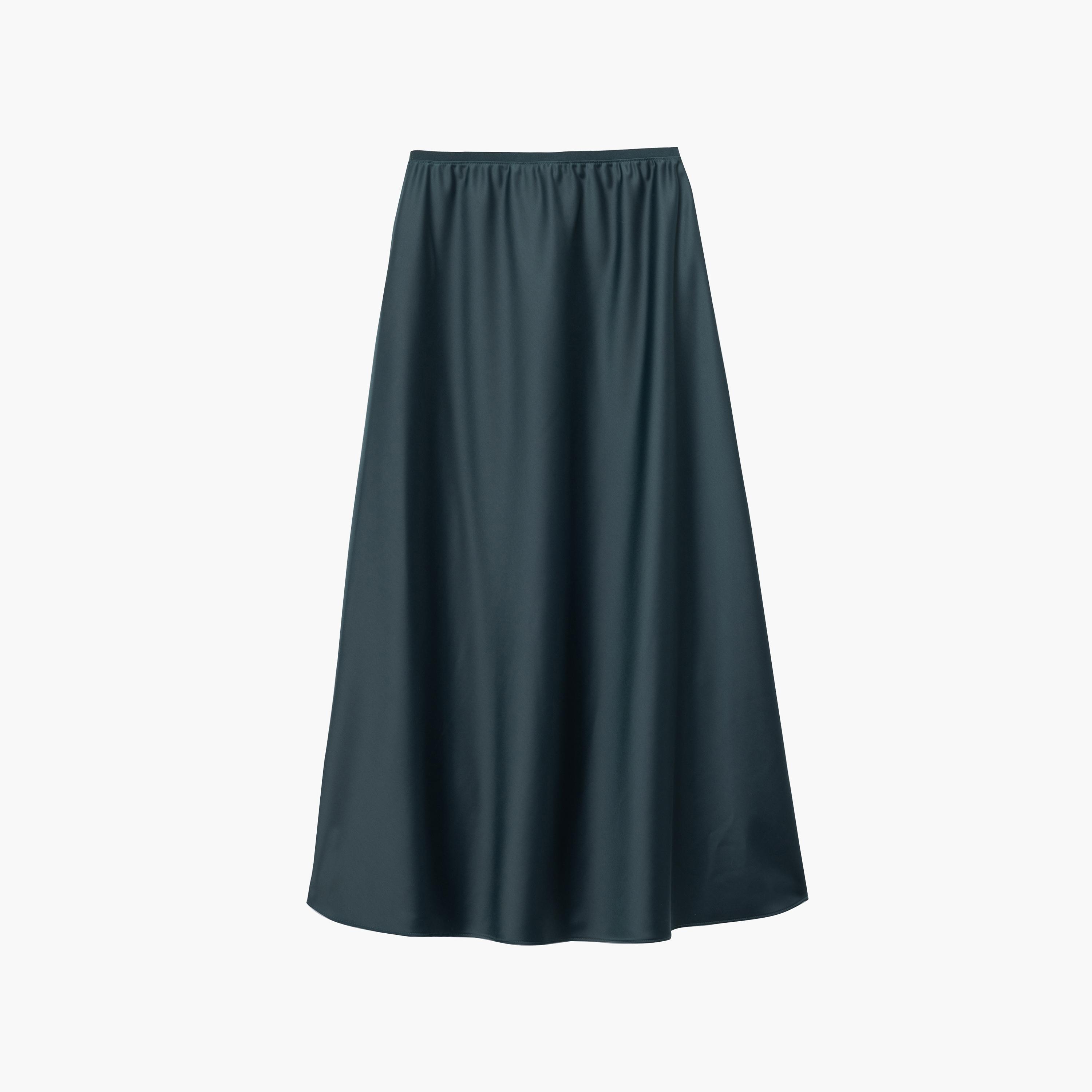KOTON Satin Skater Women's Skirt-women-clothing-bottoms-skirts-image-17