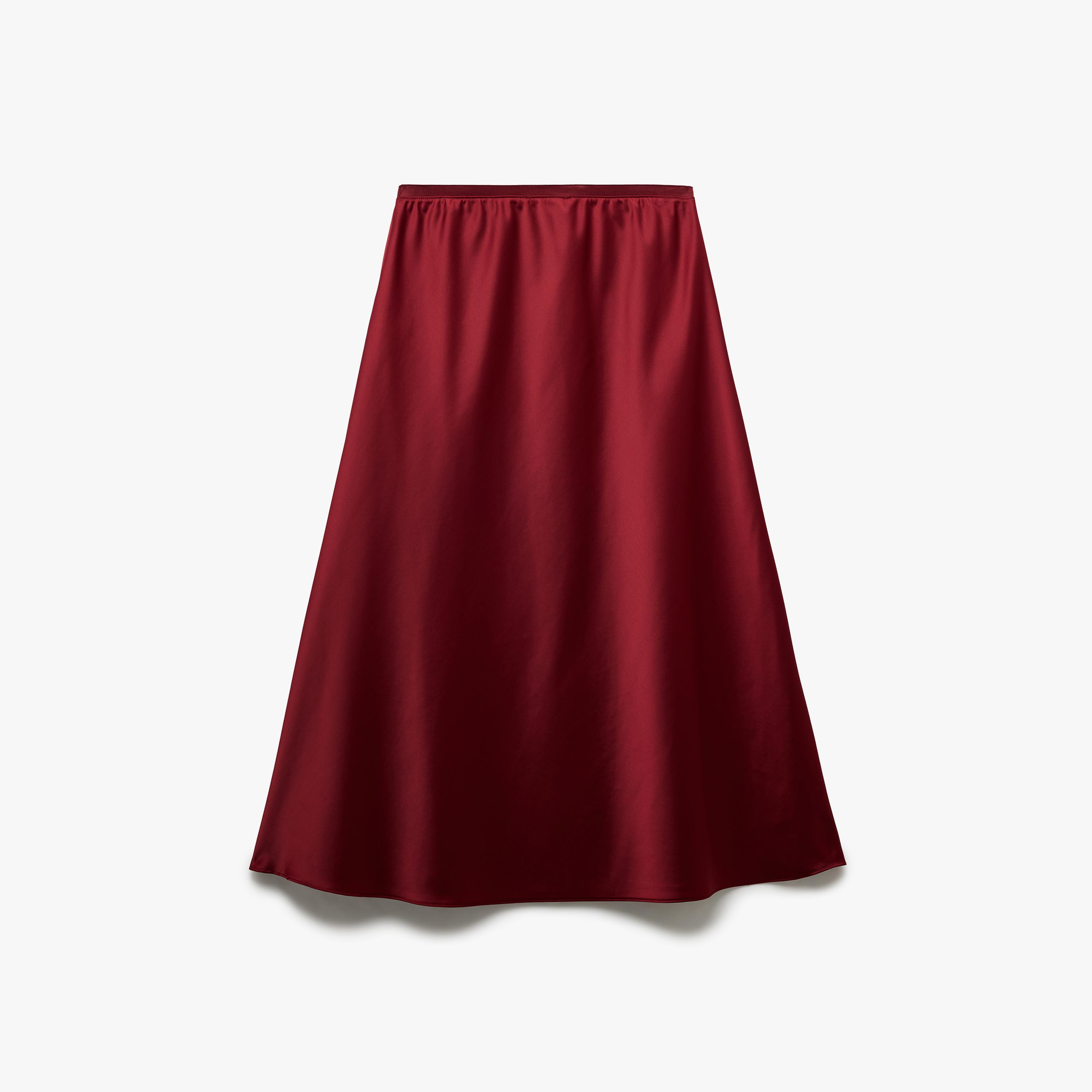 KOTON Satin Skater Women's Skirt-women-clothing-bottoms-skirts-image-10