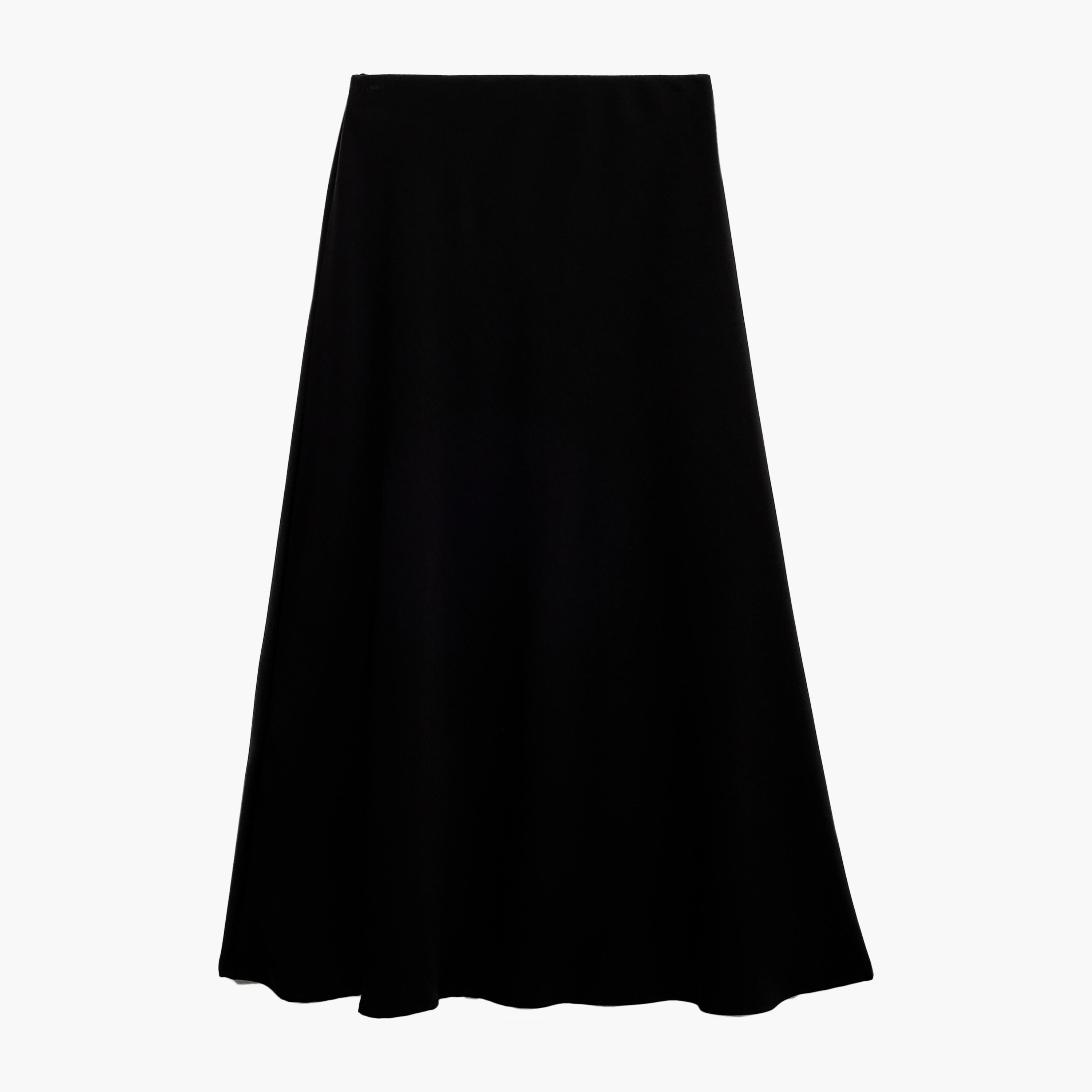 KOTON Black Midi Women's Skirt-women-clothing-bottoms-skirts-image-4