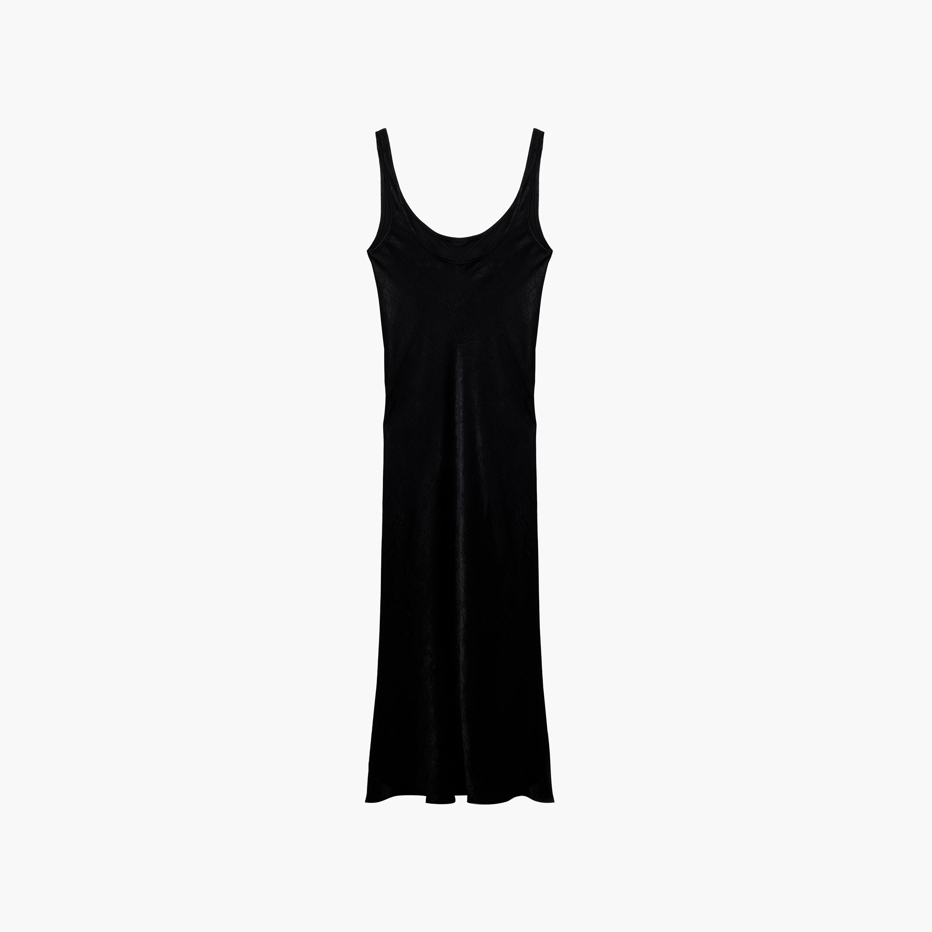KOTON Black Scoop Neck Sheath Women's Midi Dress-women-clothing-dresses-image-6
