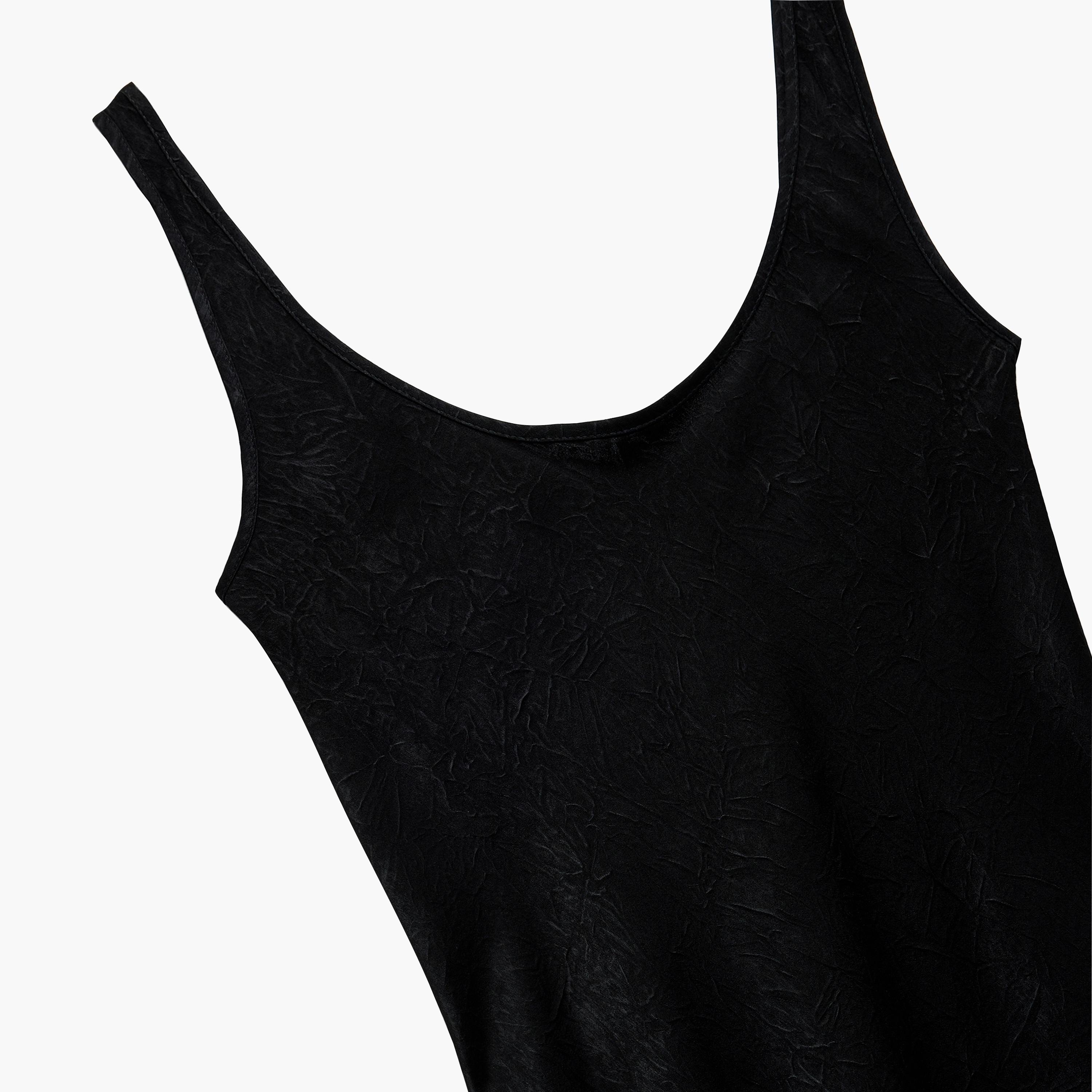 KOTON Black Scoop Neck Sheath Women's Midi Dress-women-clothing-dresses-image-7