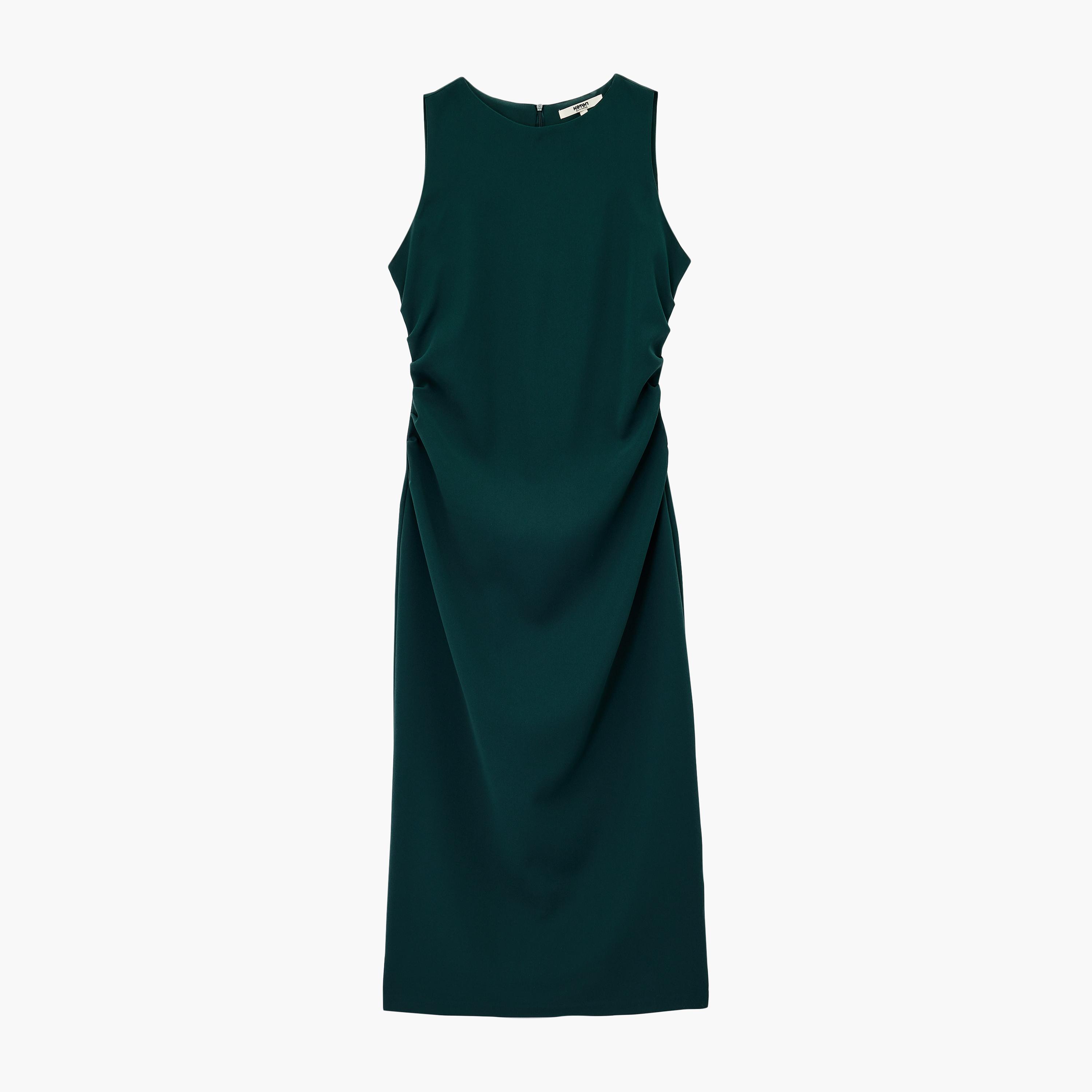 KOTON Green Sheath Women's Midi Dress-women-clothing-dresses-image-3