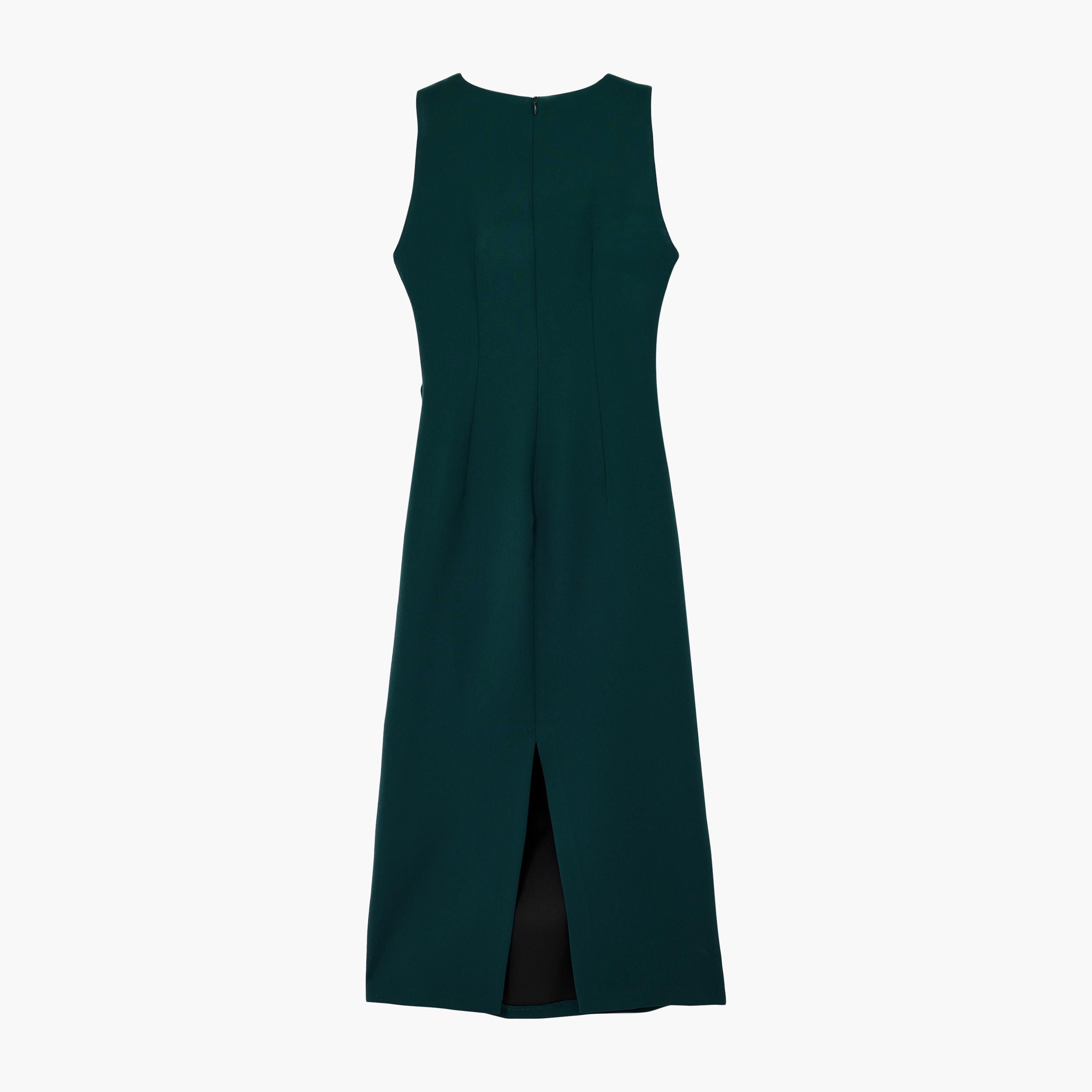 KOTON Green Sheath Women's Midi Dress-women-clothing-dresses-image-4