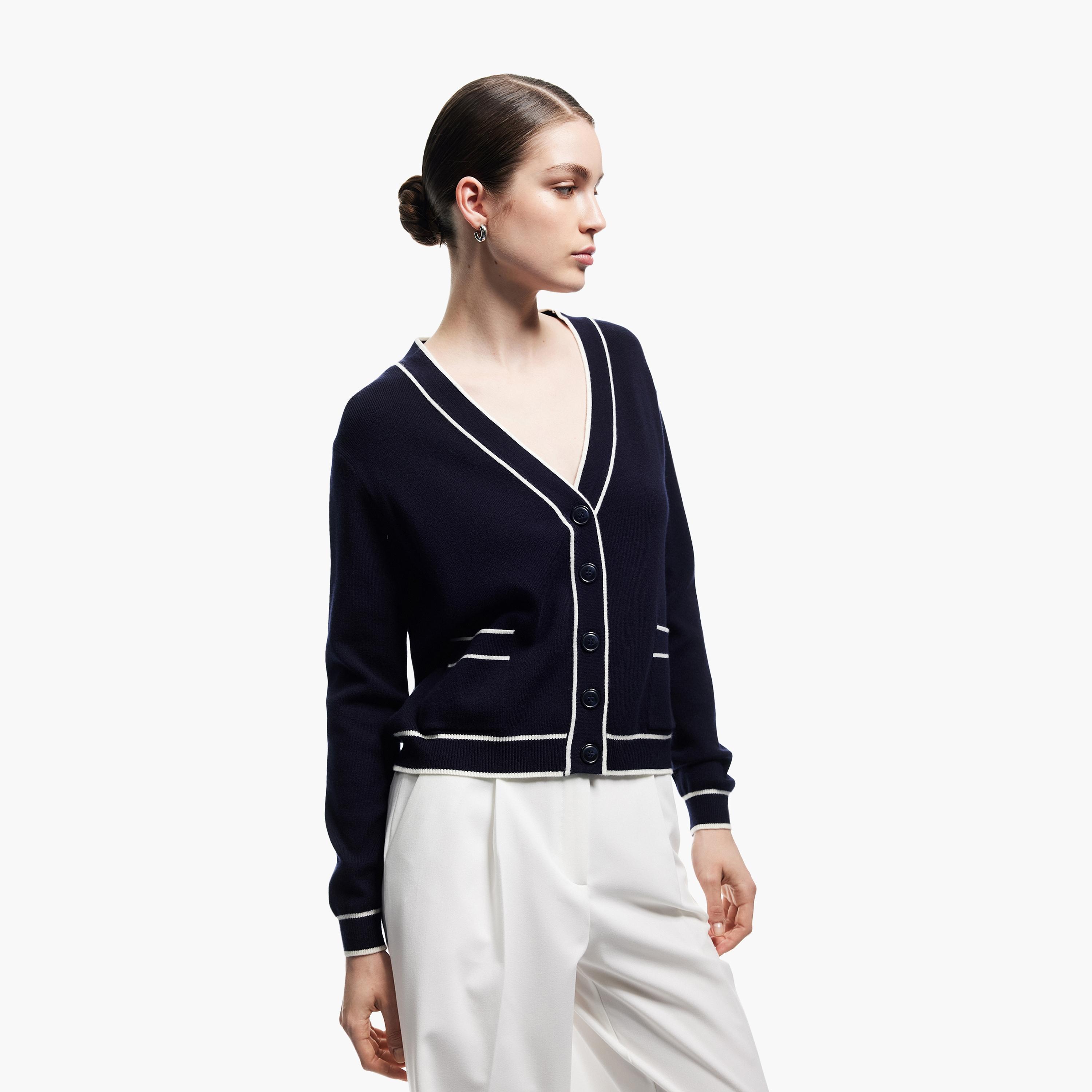 KOTON Striped Women's Cardigan-women-winterwear-cardigansandjumpers-cardigans-image-2