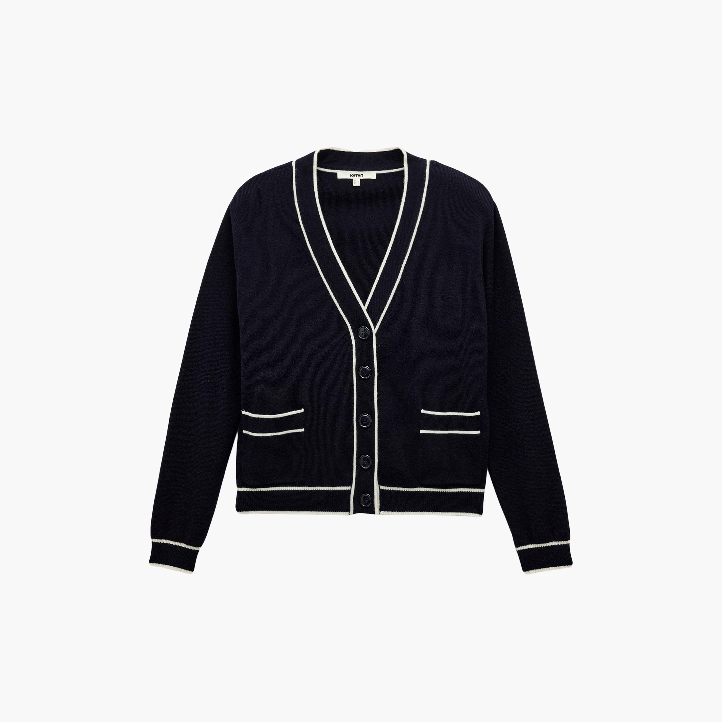 KOTON Striped Women's Cardigan-women-winterwear-cardigansandjumpers-cardigans-image-3