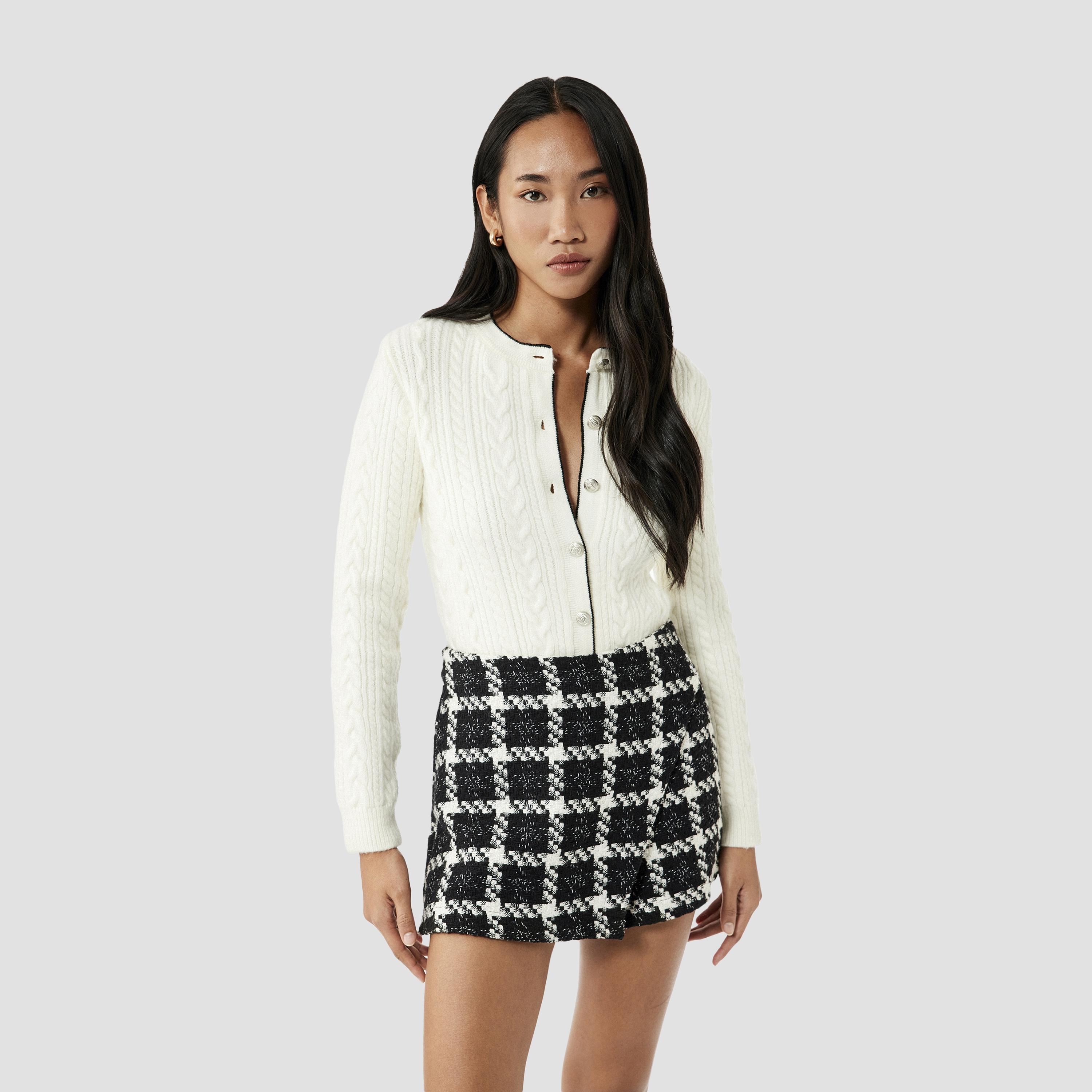 KOTON White Cable Knitted Women's Cardigan-women-winterwear-cardigansandjumpers-cardigans-image-1
