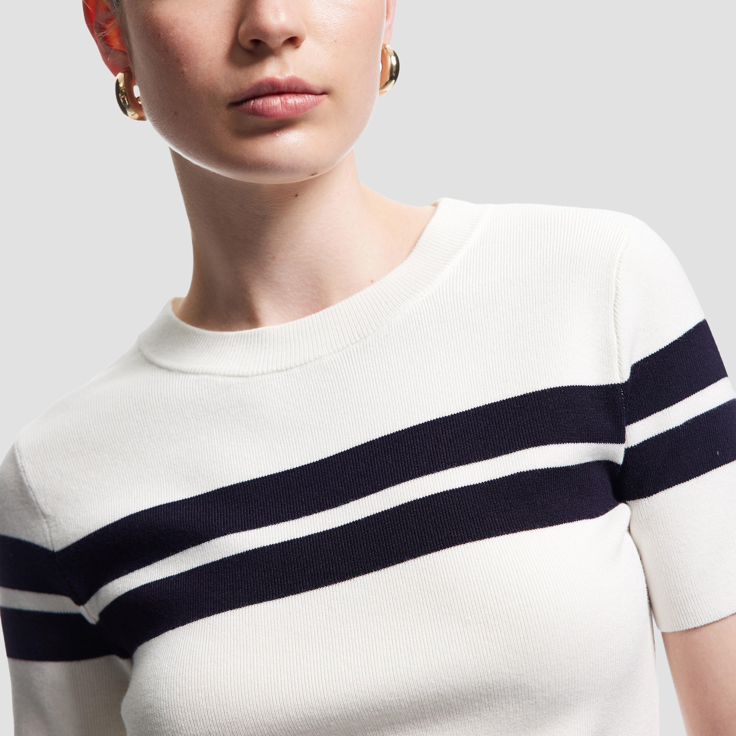 KOTON White Striped Women's Sweater-women-winterwear-cardigansandjumpers-jumpers-image-2
