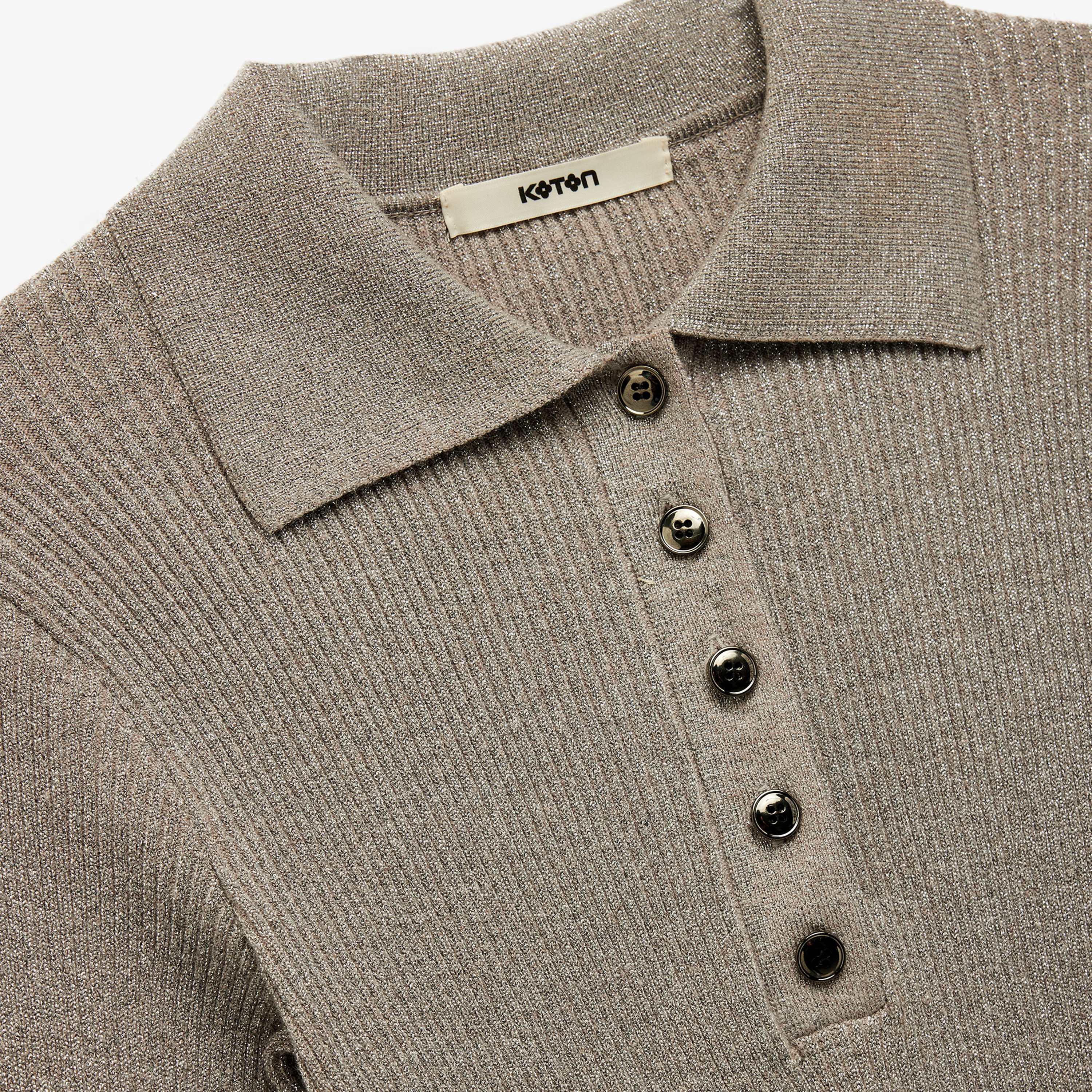 سترة نسائية بياقة باللون الرمادي من كوتون-women-clothing-cardigansandjumpers-jumpers-image-3