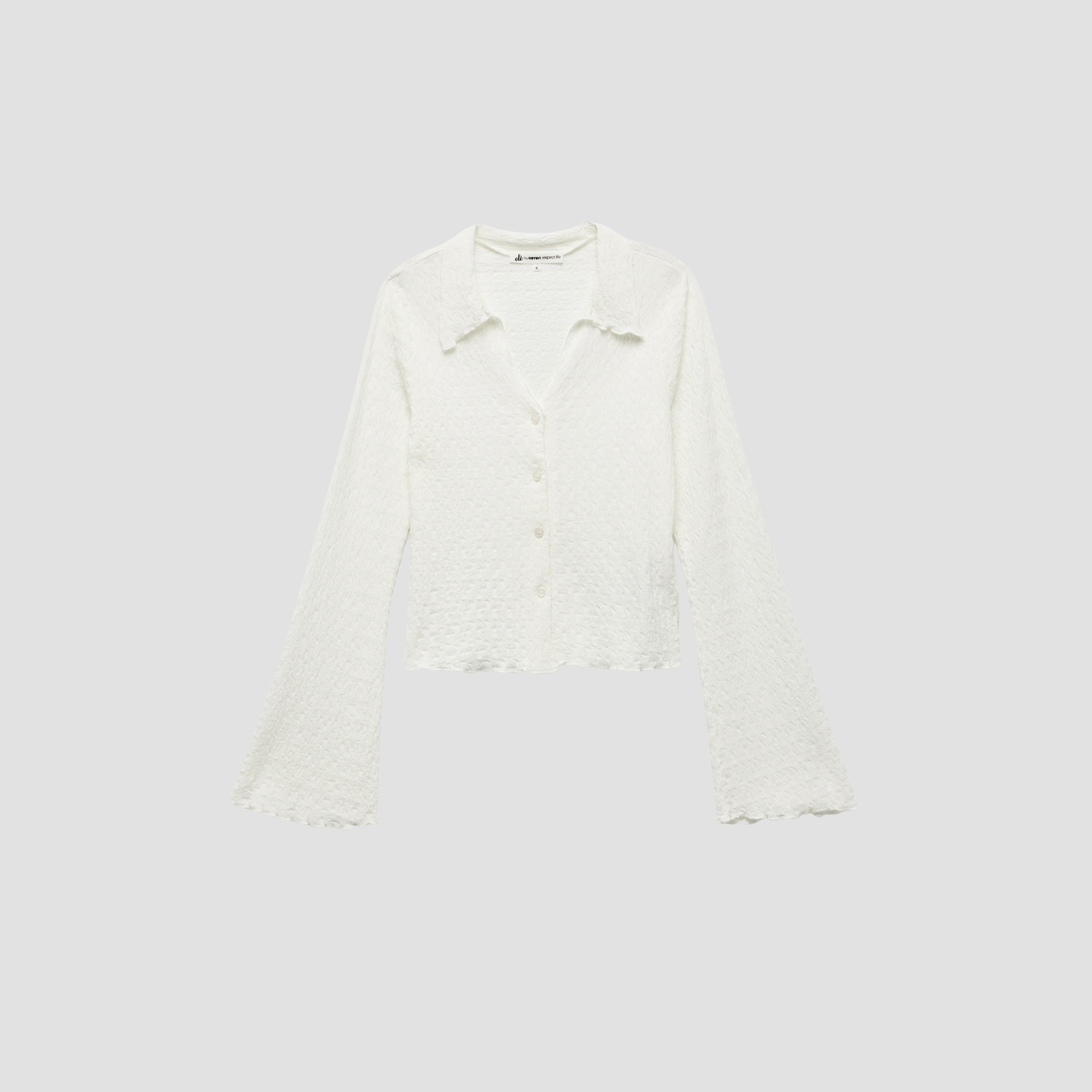 KOTON Crinkled Collared Women's Shirt-women-clothing-shirtsandblouses-shirts-image-4