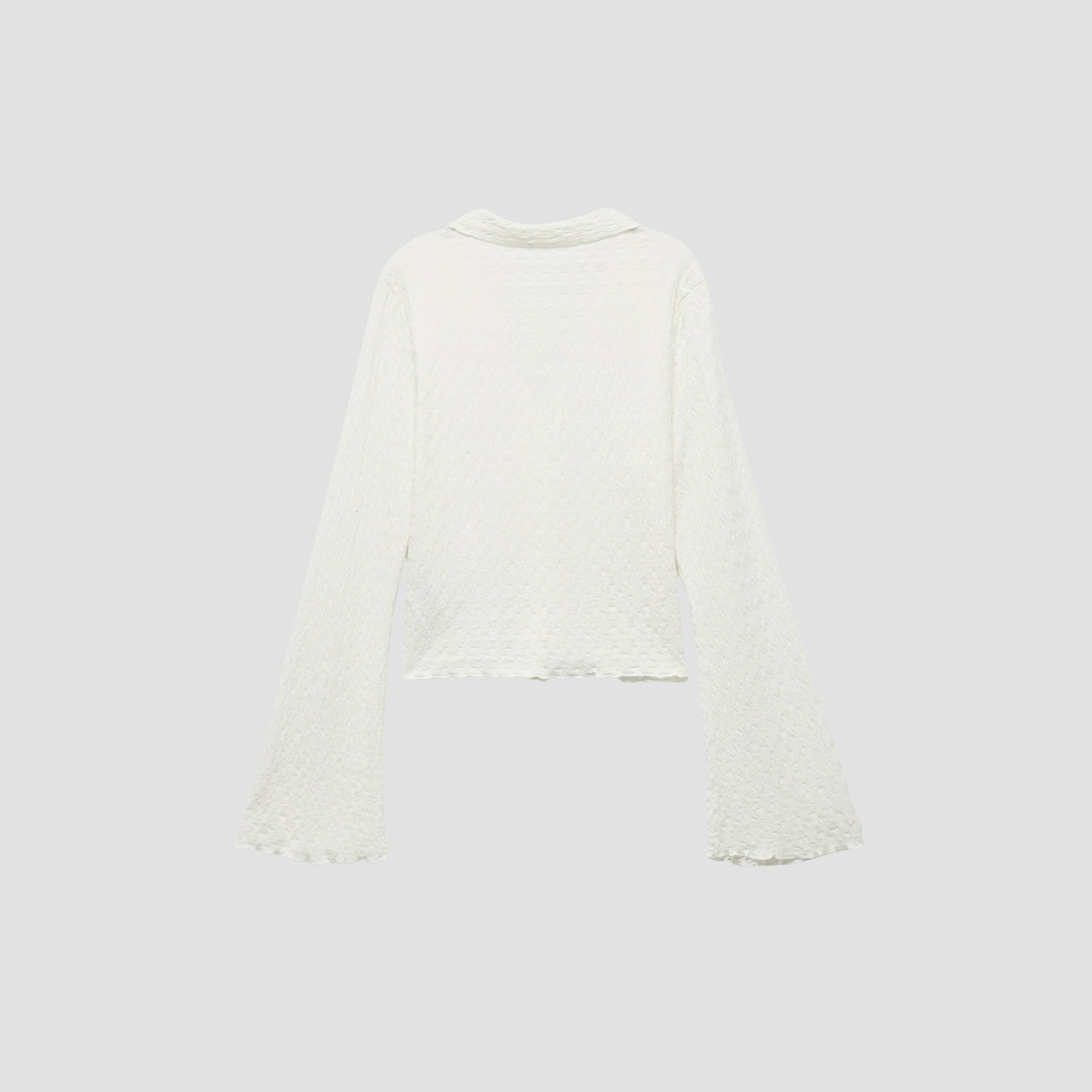 KOTON Crinkled Collared Women's Shirt-women-clothing-shirtsandblouses-shirts-image-5