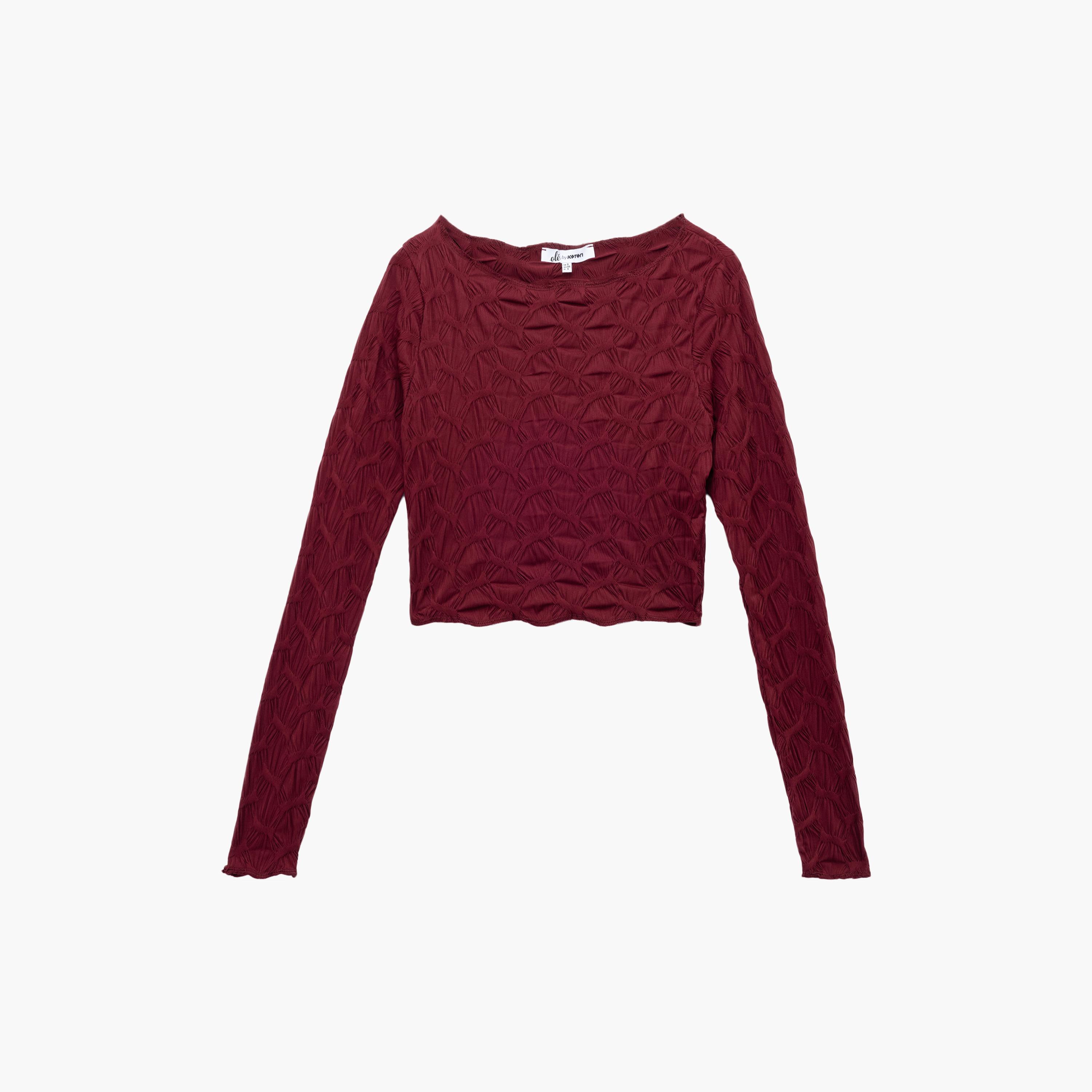 KOTON Textured Women's Top-women-clothing-shirtsandblouses-blouses-image-3