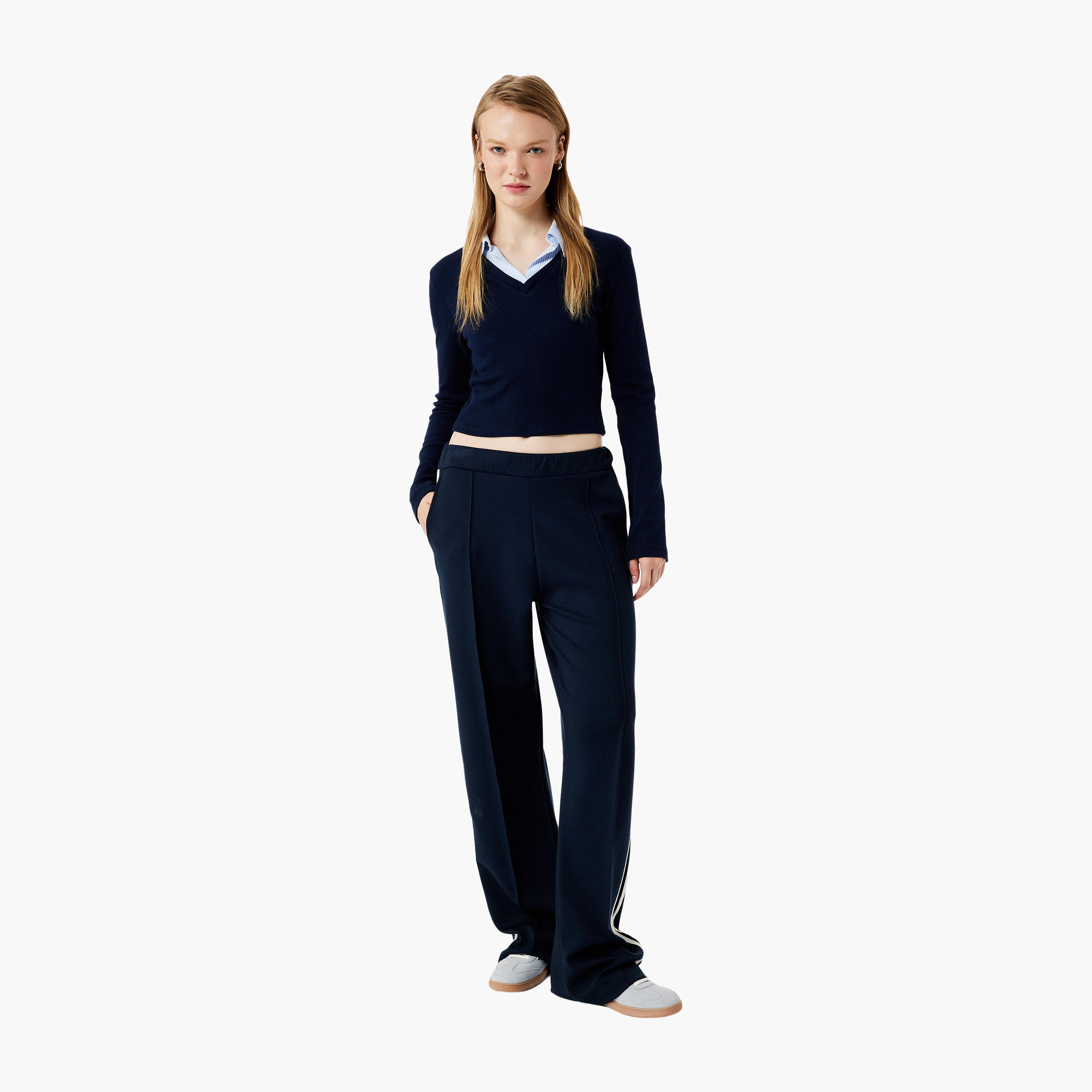 KOTON Blue Collared Women's Sweater-women-clothing-cardigansandjumpers-jumpers-image-2