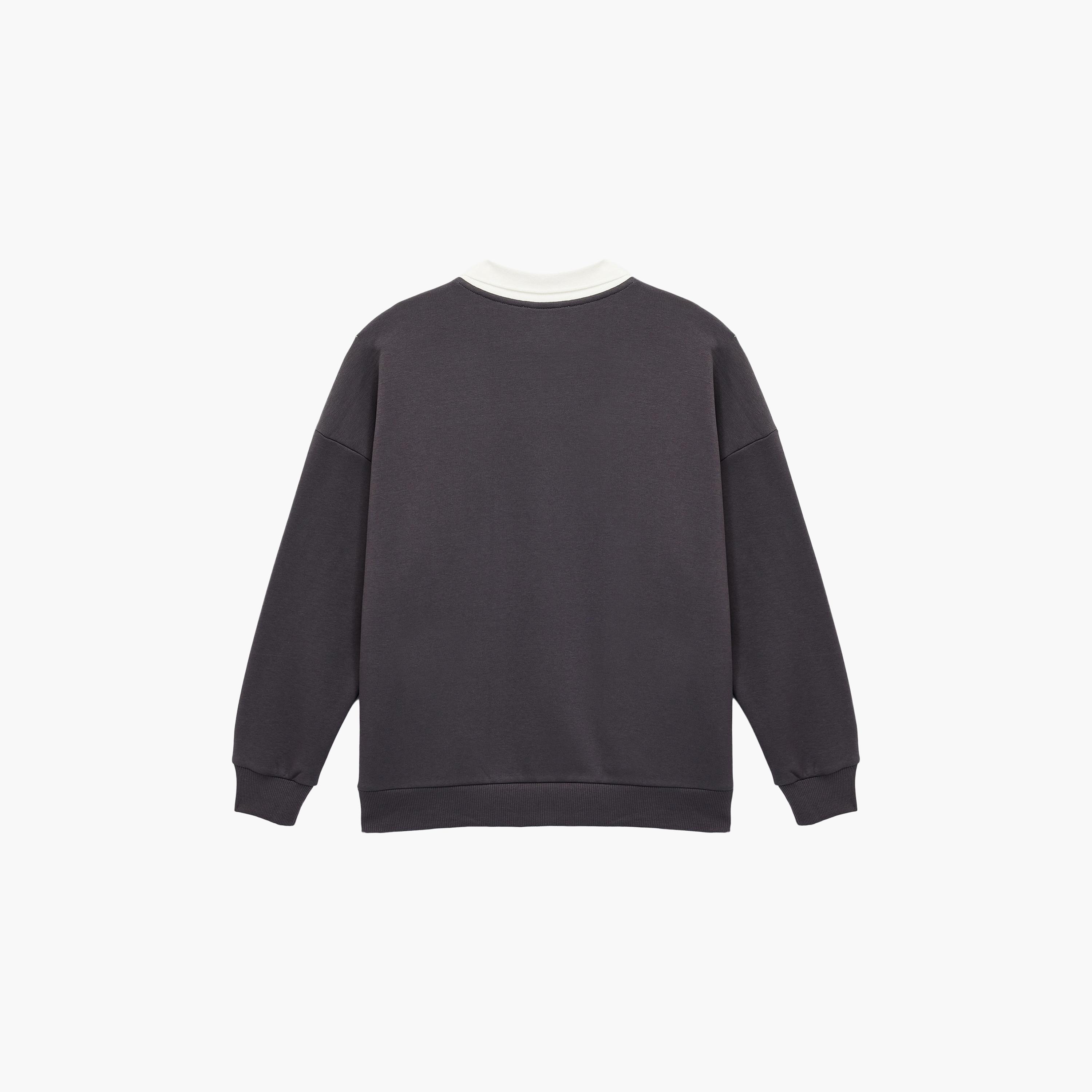 سويت شيرت نسائي بأكمام منسدلة وياقة مطبوعة برسومات فحمية من كوتون-women-winterwear-hoodiesandsweatshirts-sweatshirts-image-4