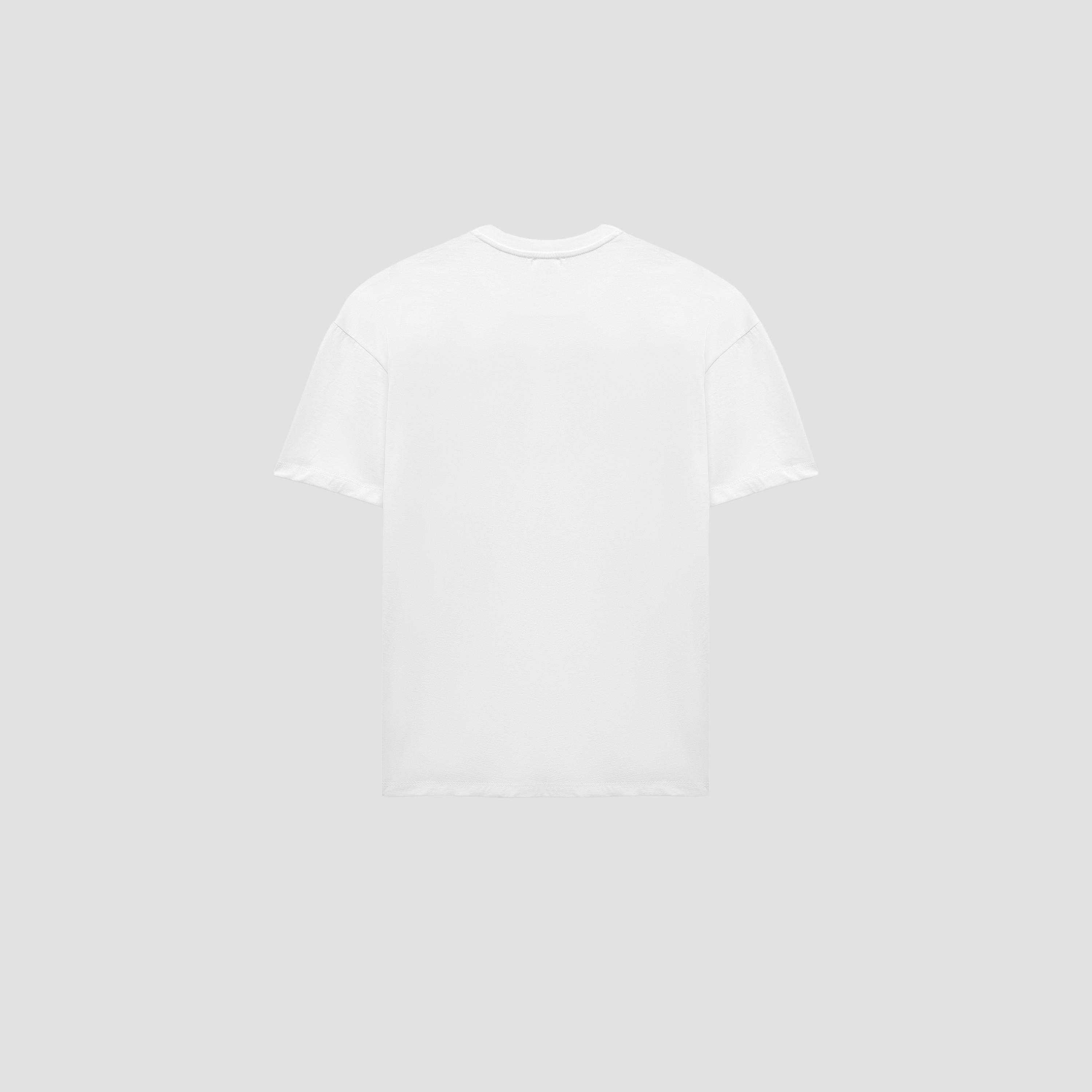 KOTON White Graphic Print Cotton Dropped Sleeves Women's T-Shirt-women-clothing-tshirts-image-4