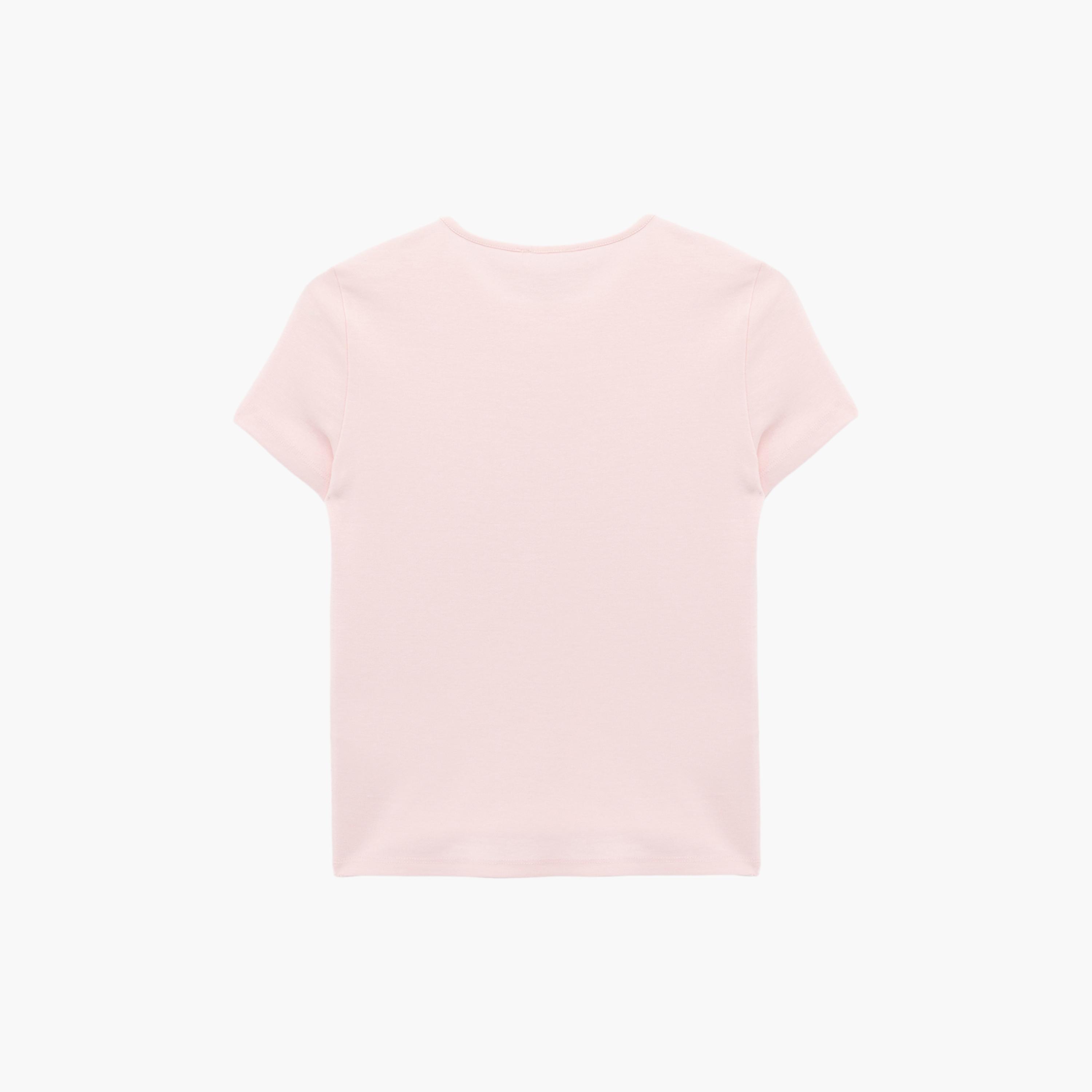 KOTON Pink Floral Print Women's T-Shirt-women-clothing-tshirts-image-4