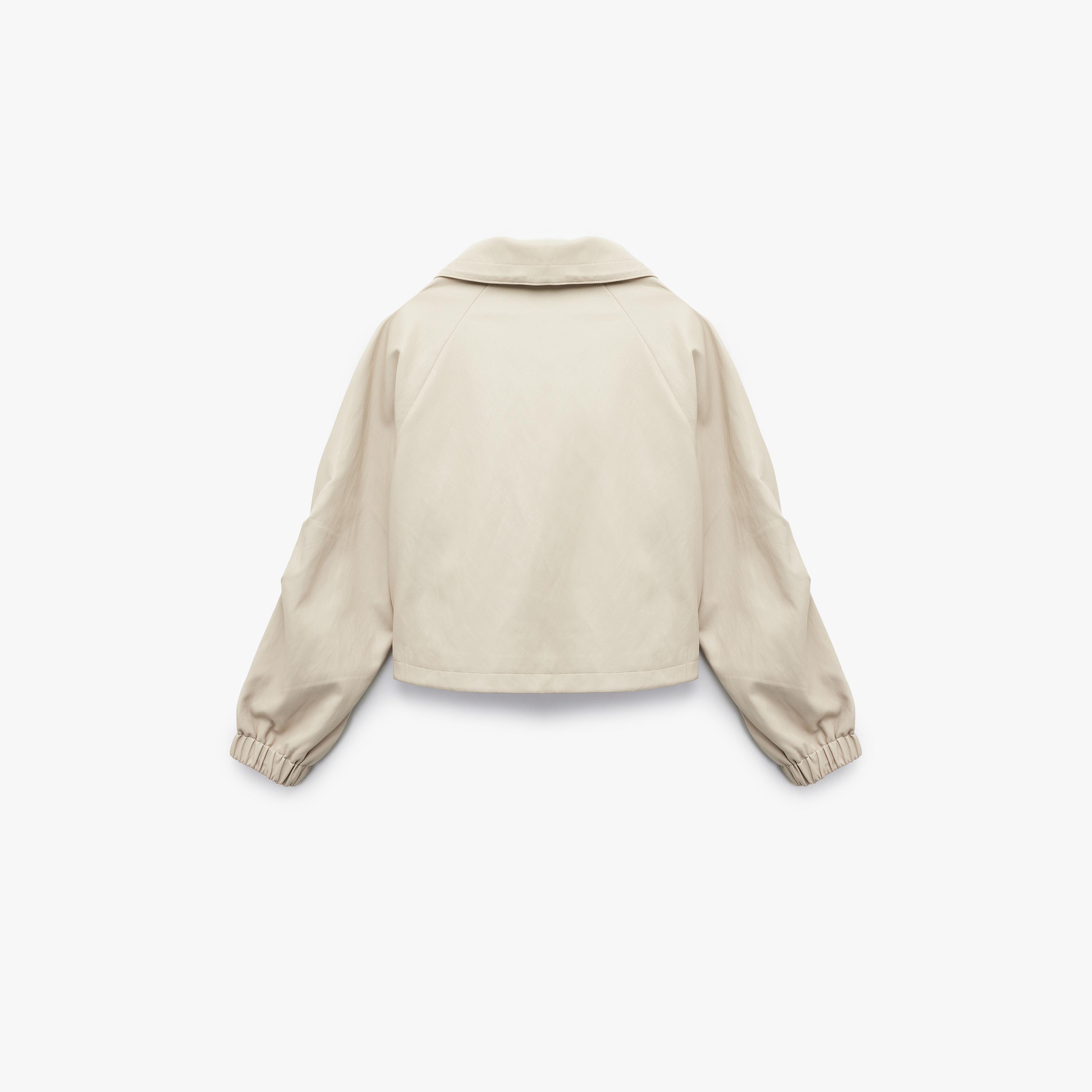 KOTON Beige Collared Women's Coat-women-clothing-coatsandjackets-coats-image-5