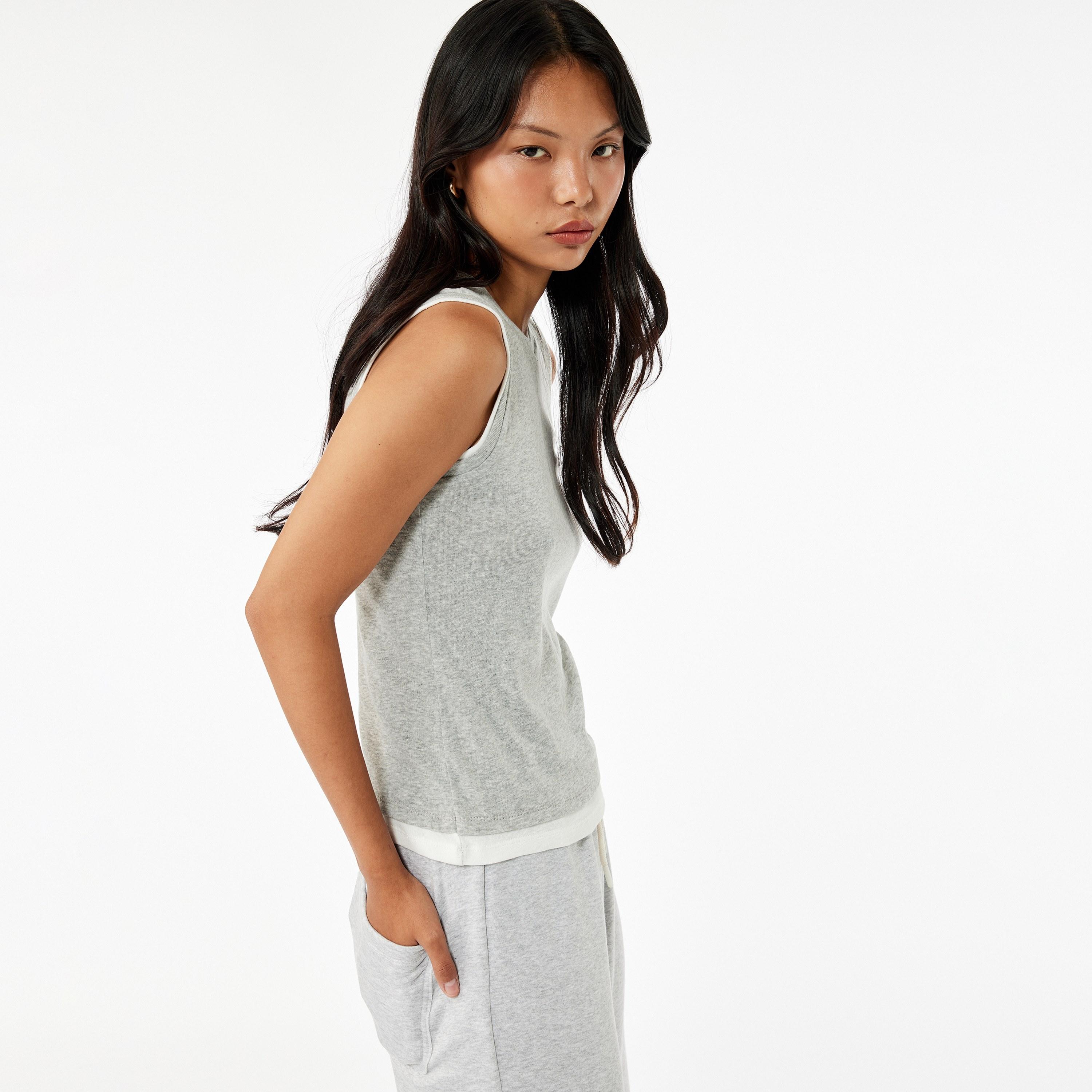 KOTON Grey Heathered Women's Top-women-clothing-shirtsandblouses-blouses-image-3