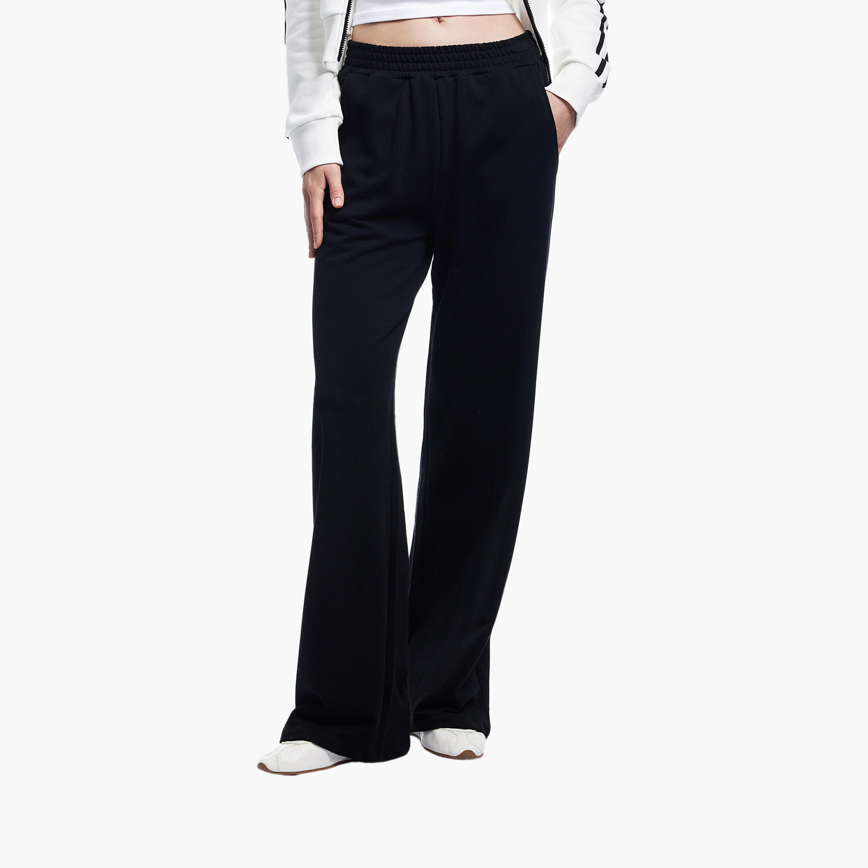 KOTON Black Elasticated Waist Women's Sweat Pants-women-clothing-bottoms-joggers-image-1