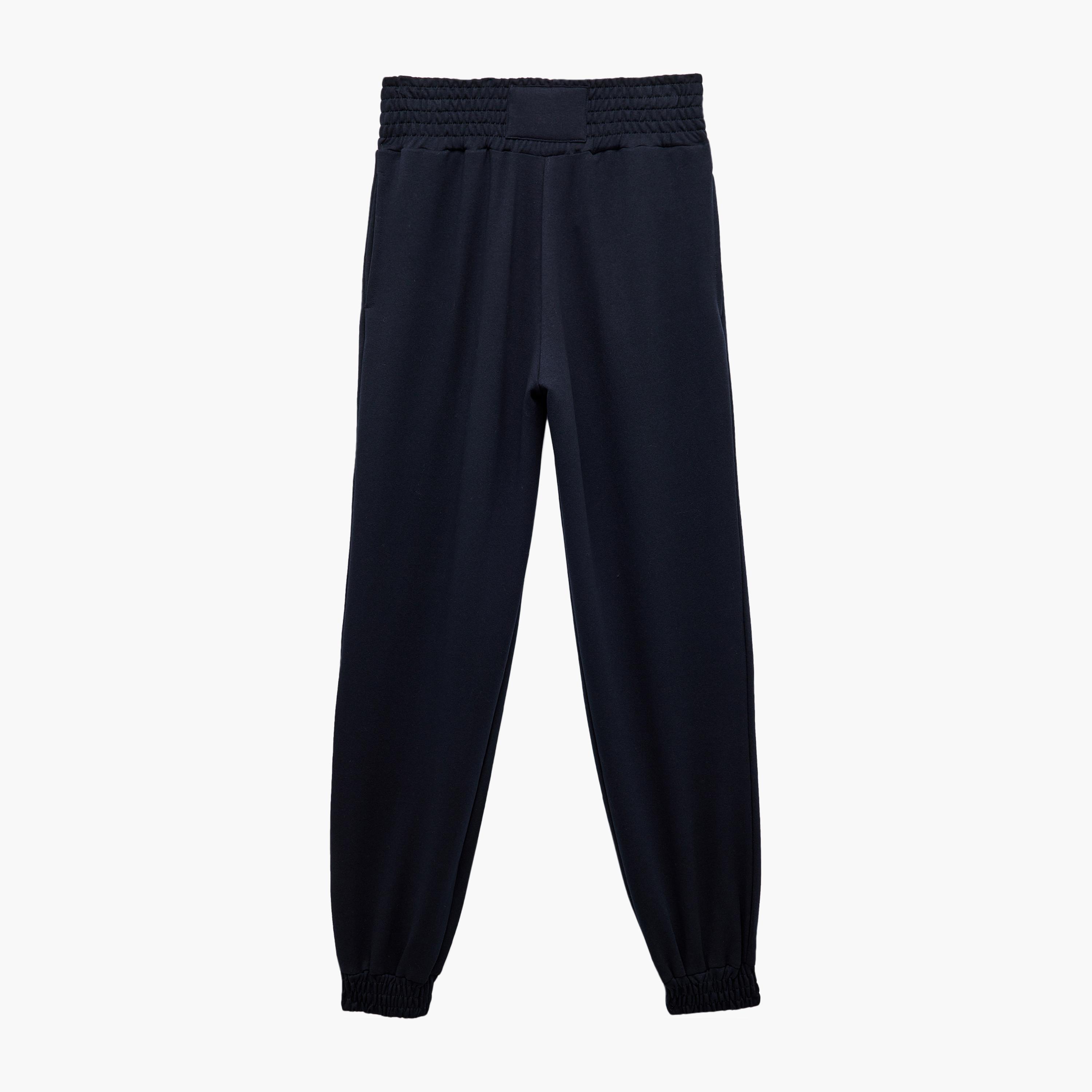 KOTON Blue Elasticated Waist Women's Sweat Pants-women-clothing-bottoms-joggers-image-3