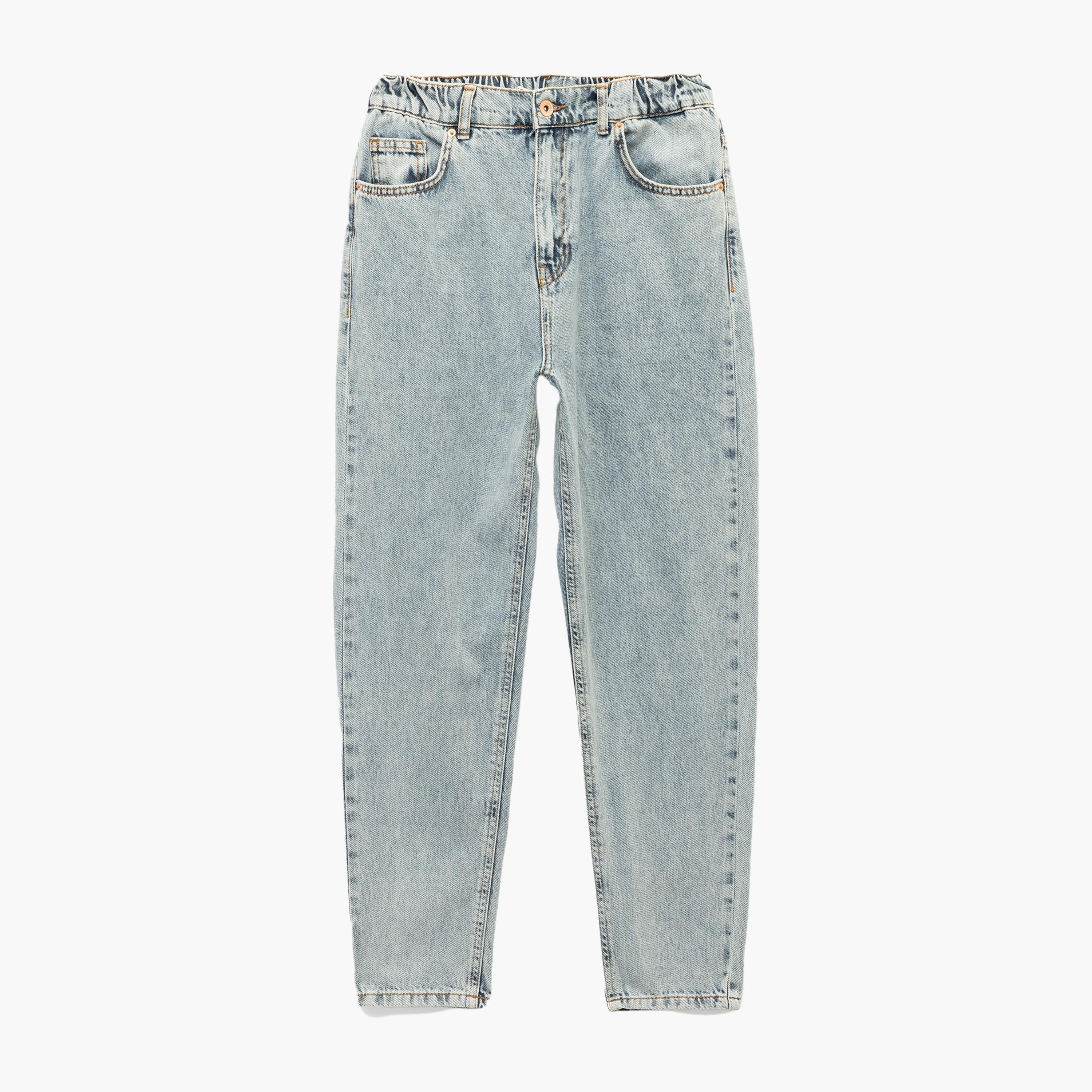 KOTON Regular Fit Plain High-Rise Women's Jeans-women-clothing-bottoms-jeans-image-3