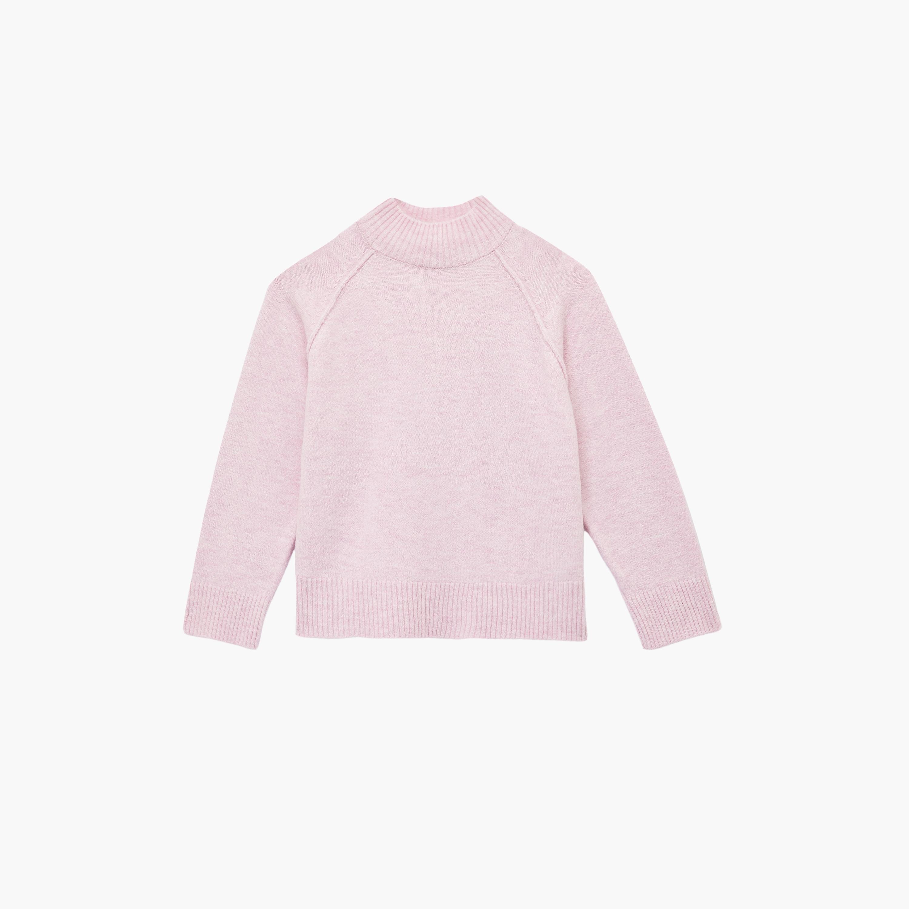 KOTON Pink Mock Neck Women's Sweater-women-winterwear-cardigansandjumpers-jumpers-image-4