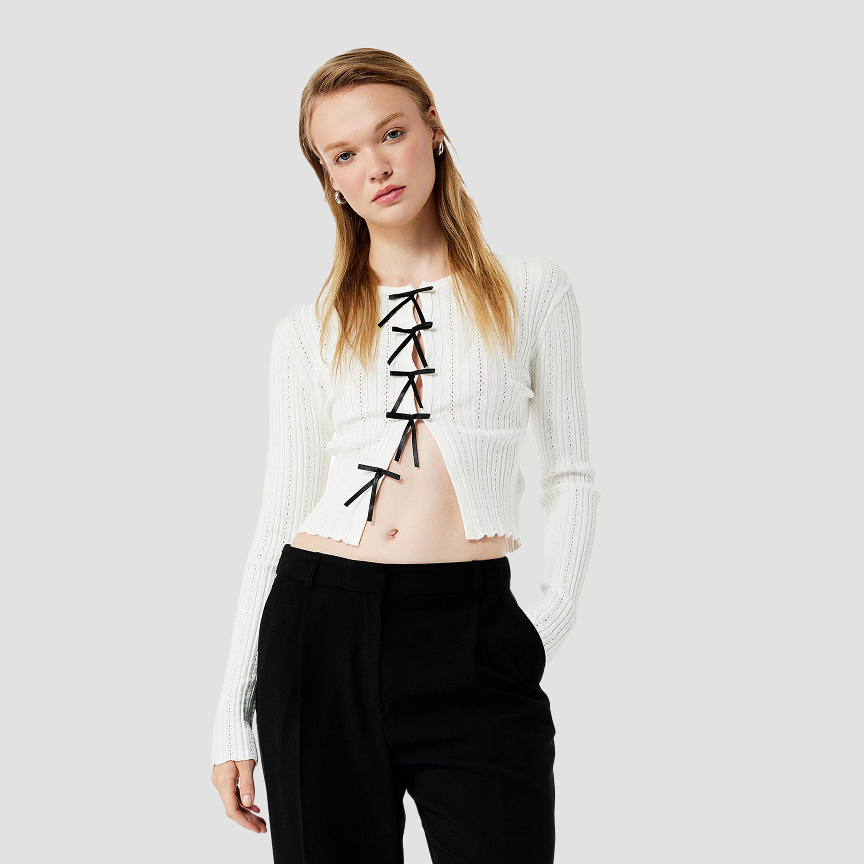 KOTON White Knitted Women's Cardigan-women-winterwear-cardigansandjumpers-cardigans-image-1