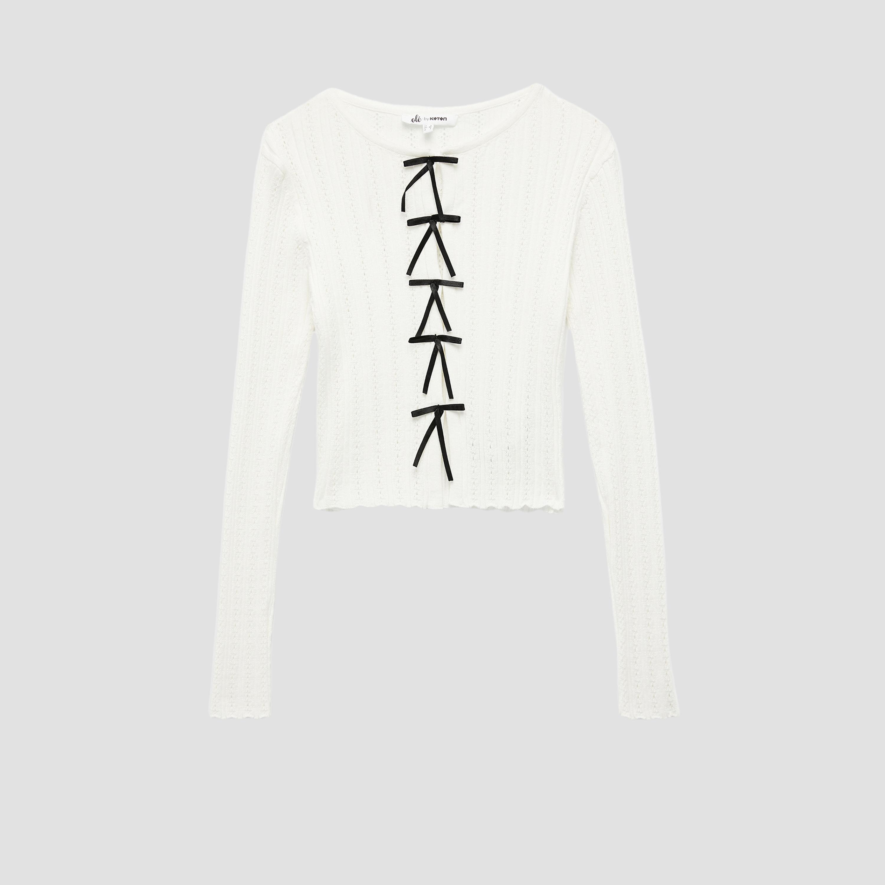 KOTON White Knitted Women's Cardigan-women-winterwear-cardigansandjumpers-cardigans-image-4