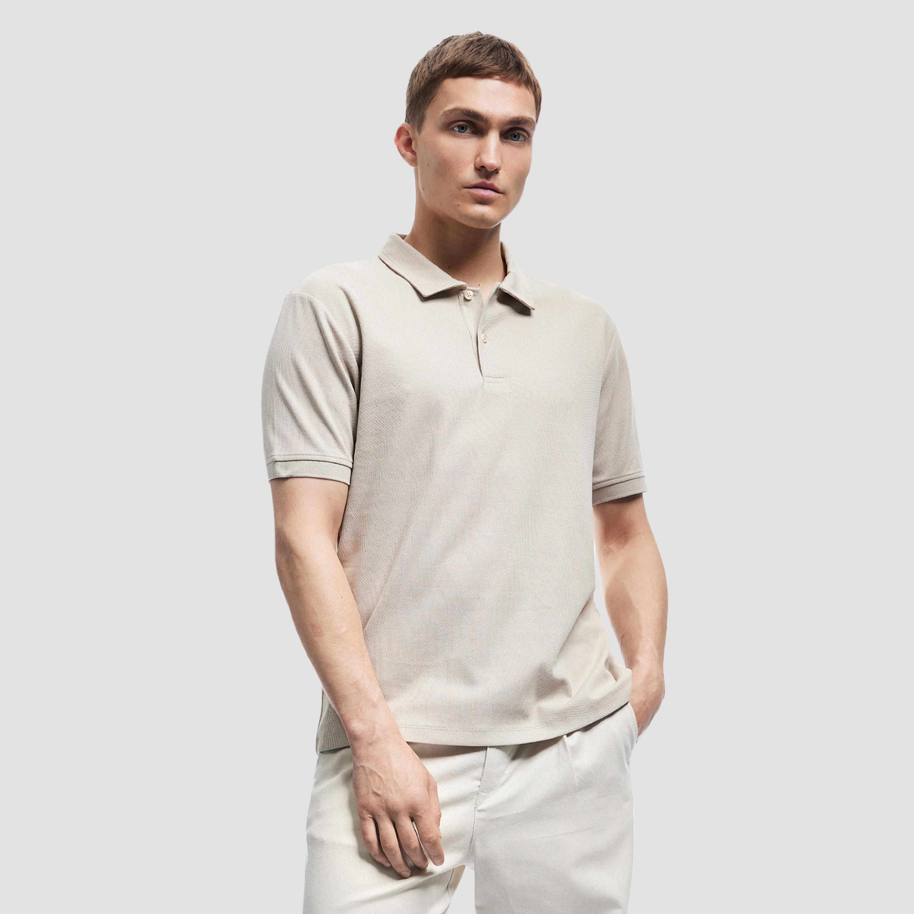 KOTON Plain Collared Short Sleeves Men's Polo T-Shirt-men-clothing-tshirtsandpolos-polos-image-1